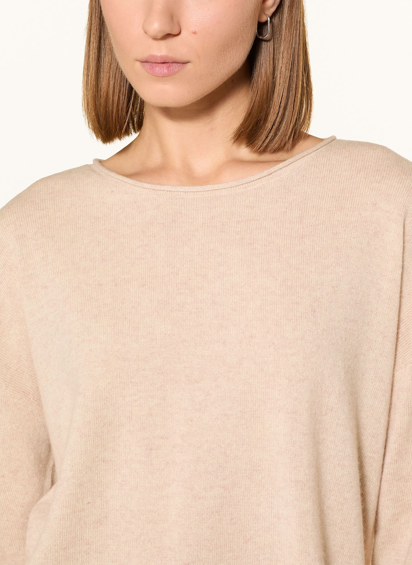 darling harbour Cashmere-Pullover: Sand Melange