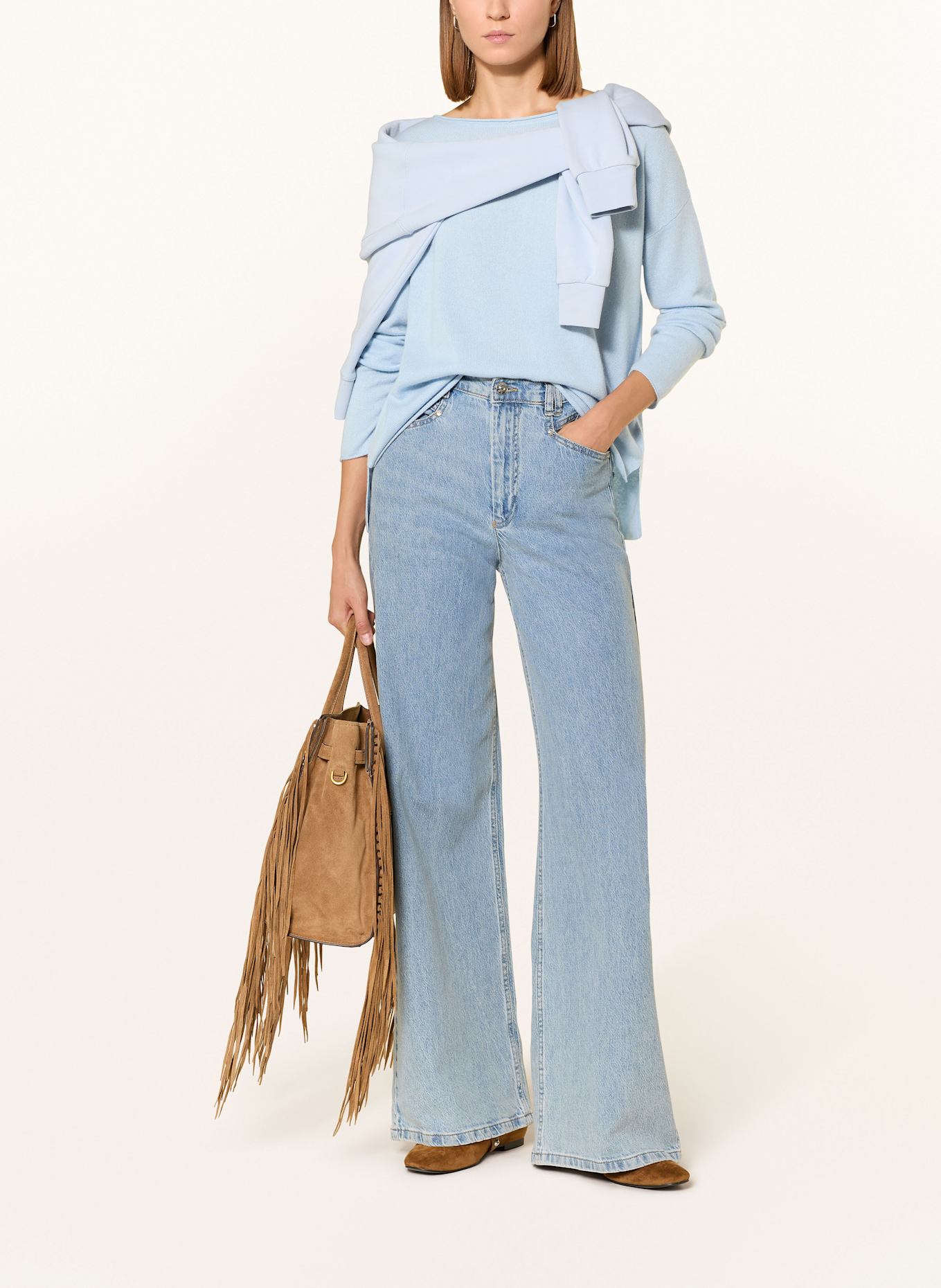 darling harbour Cashmere-Pullover: SKY BLUE