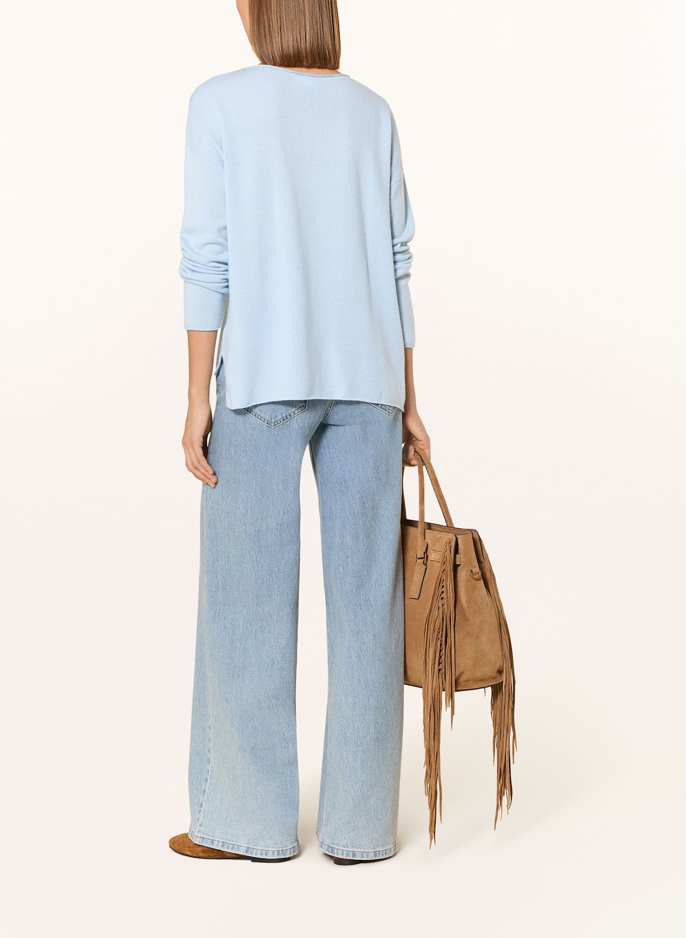 darling harbour Cashmere-Pullover: SKY BLUE