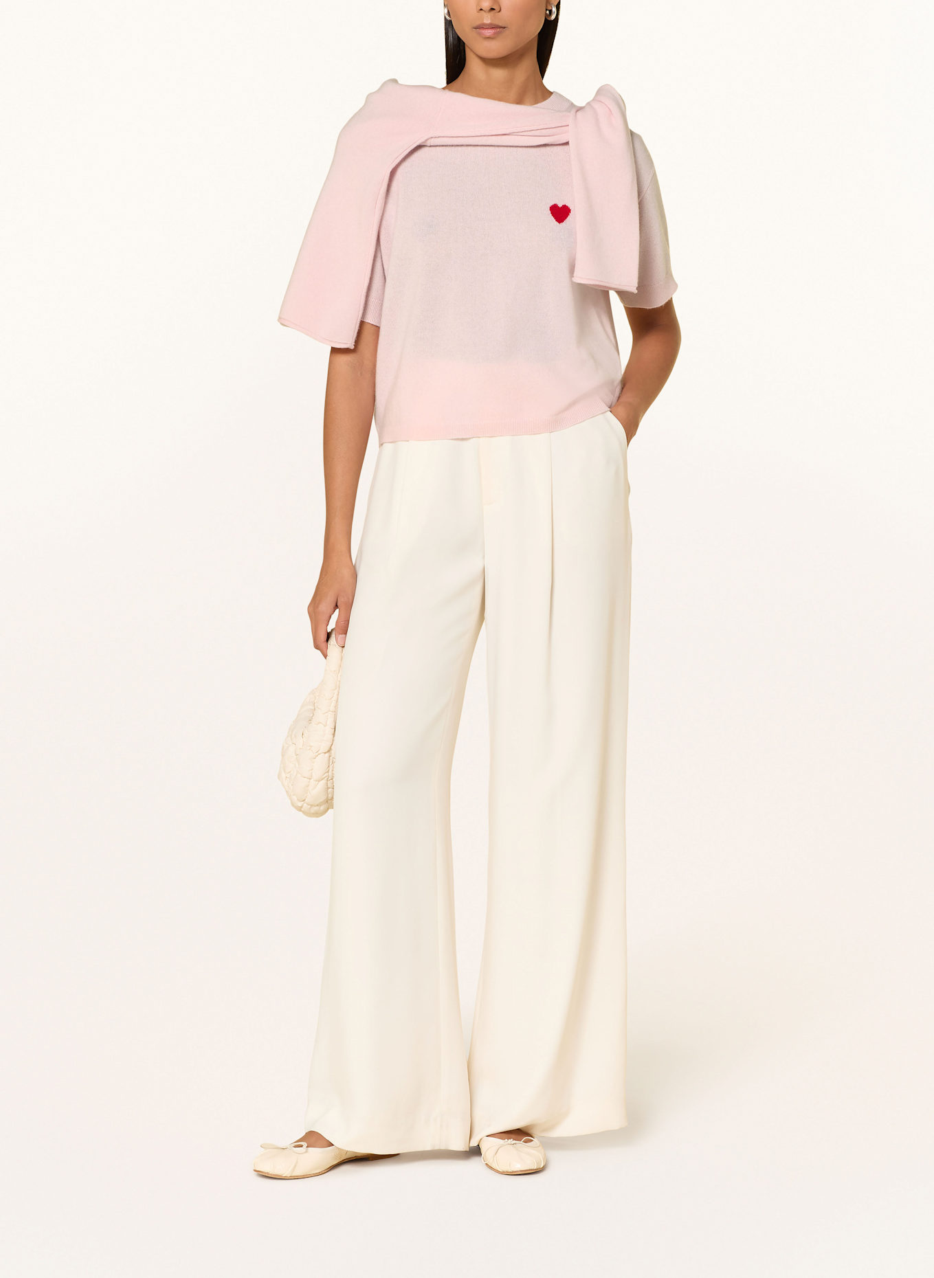 darling harbour Strickshirt aus Cashmere: rose / red