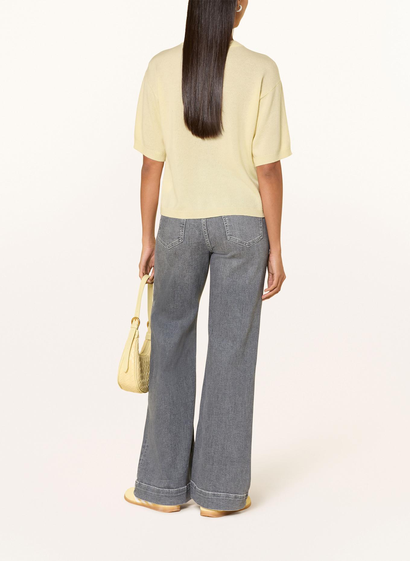 darling harbour Strickshirt aus Cashmere: yellow / creme