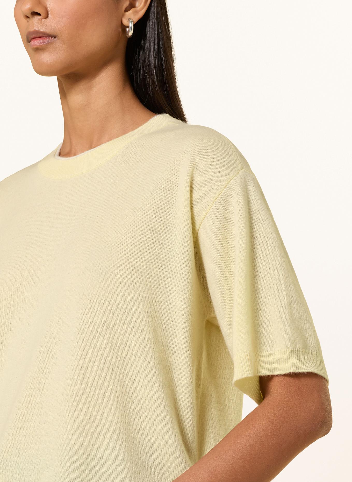 darling harbour Strickshirt aus Cashmere: yellow / creme