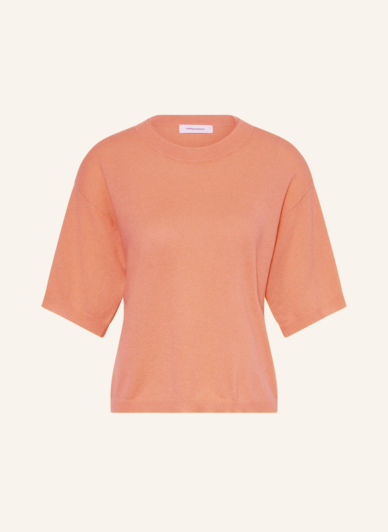 darling harbour Strickshirt aus Cashmere: APRICOT