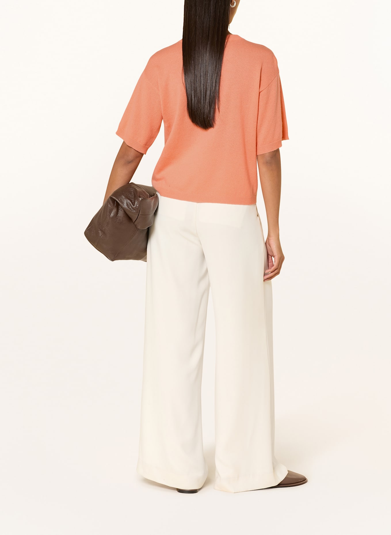 darling harbour Strickshirt aus Cashmere: APRICOT