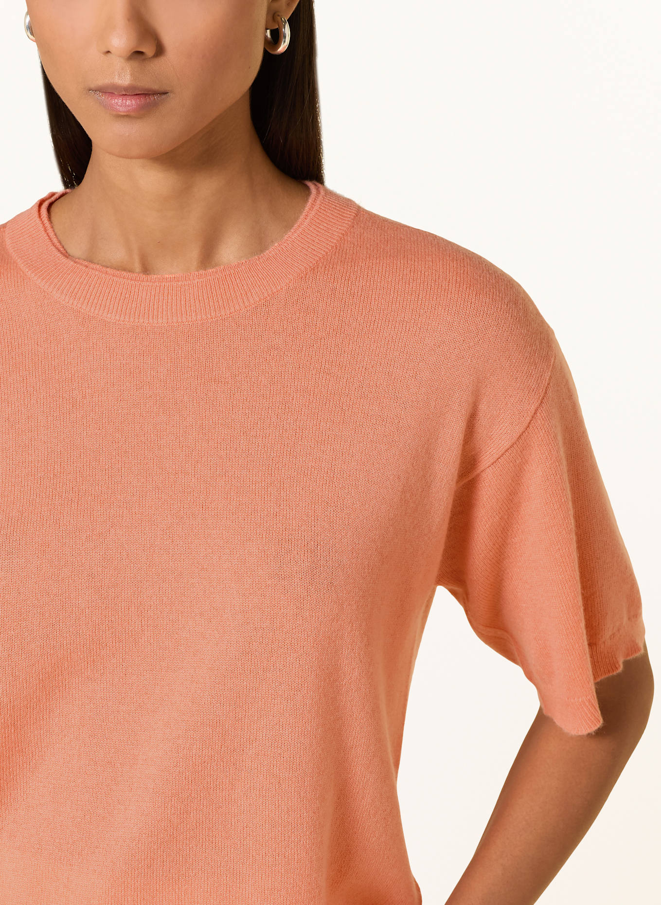 darling harbour Strickshirt aus Cashmere: APRICOT