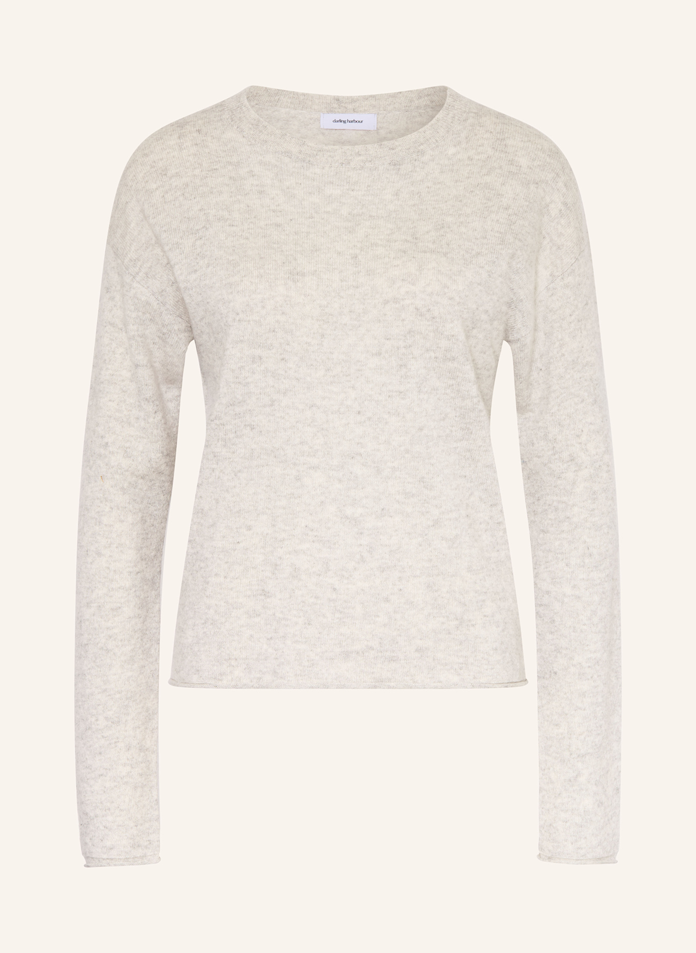 darling harbour Cashmere-Pullover: HELLGRAU