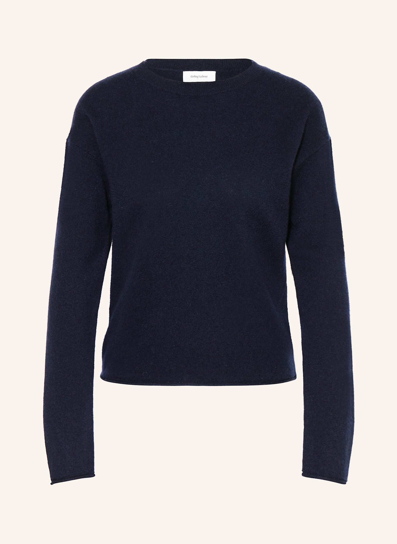 darling harbour Cashmere-Pullover: DUNKELBLAU