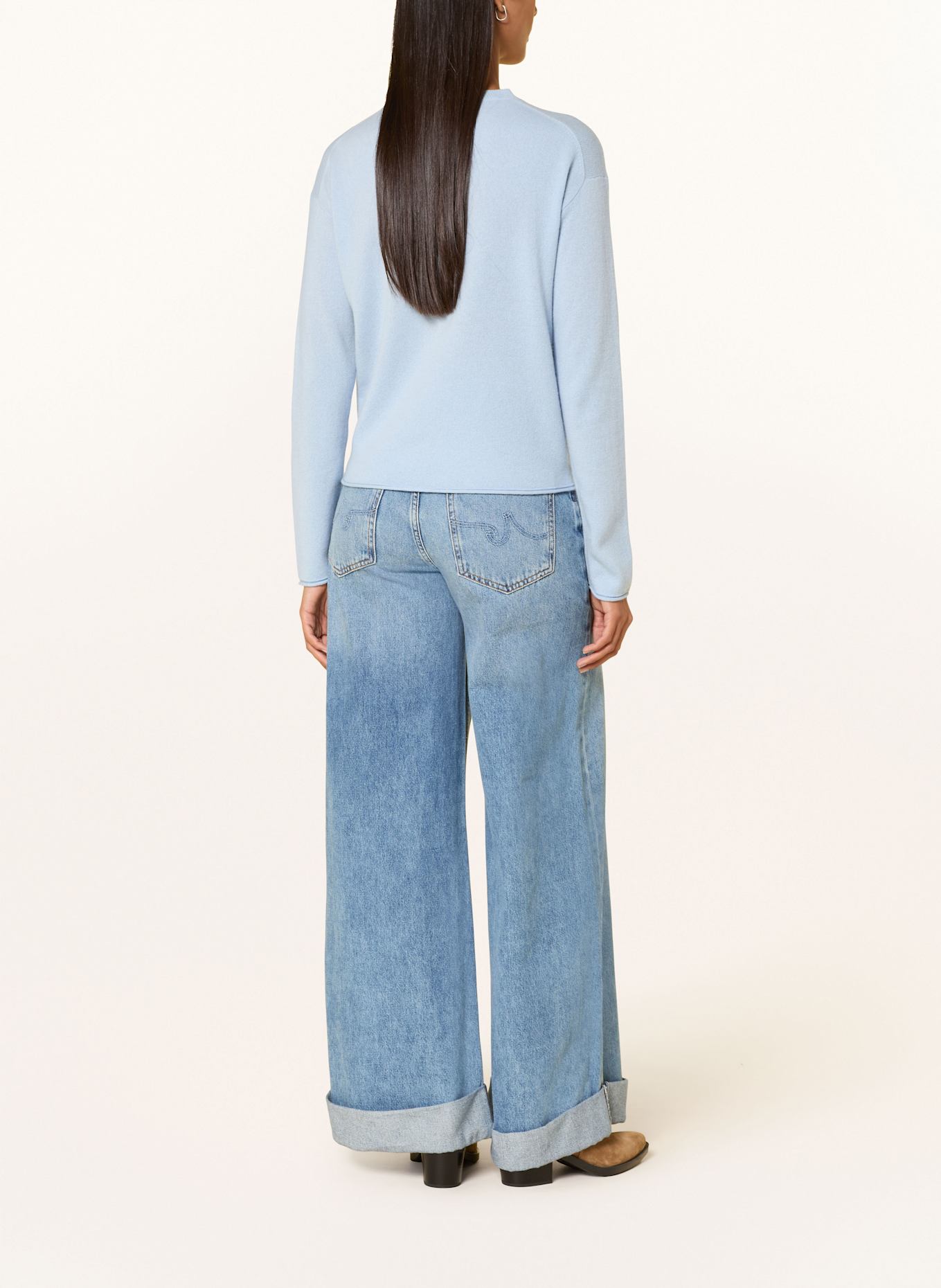 darling harbour Cashmere-Pullover: SKY BLUE