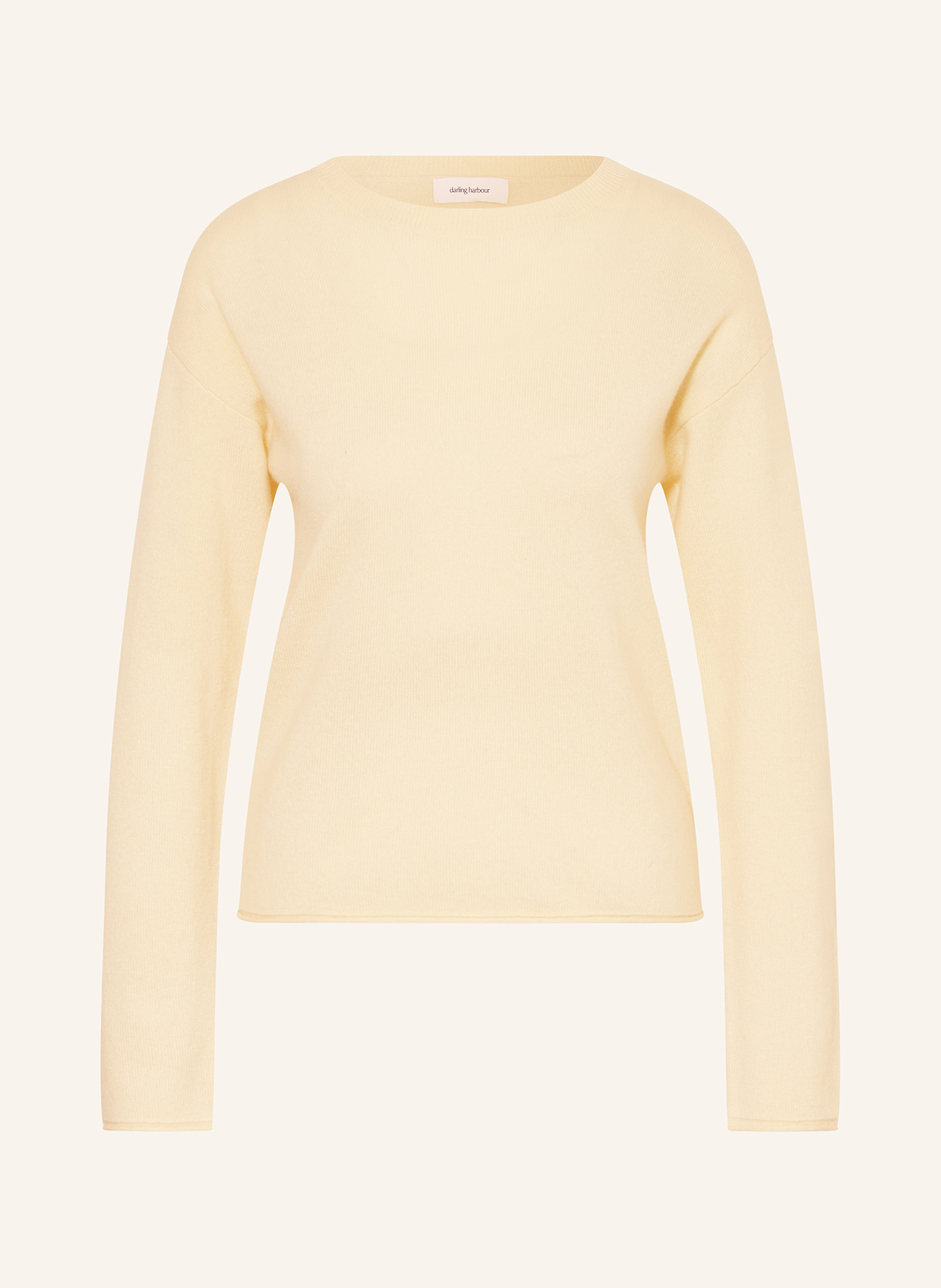 darling harbour Cashmere-Pullover: HELLGELB