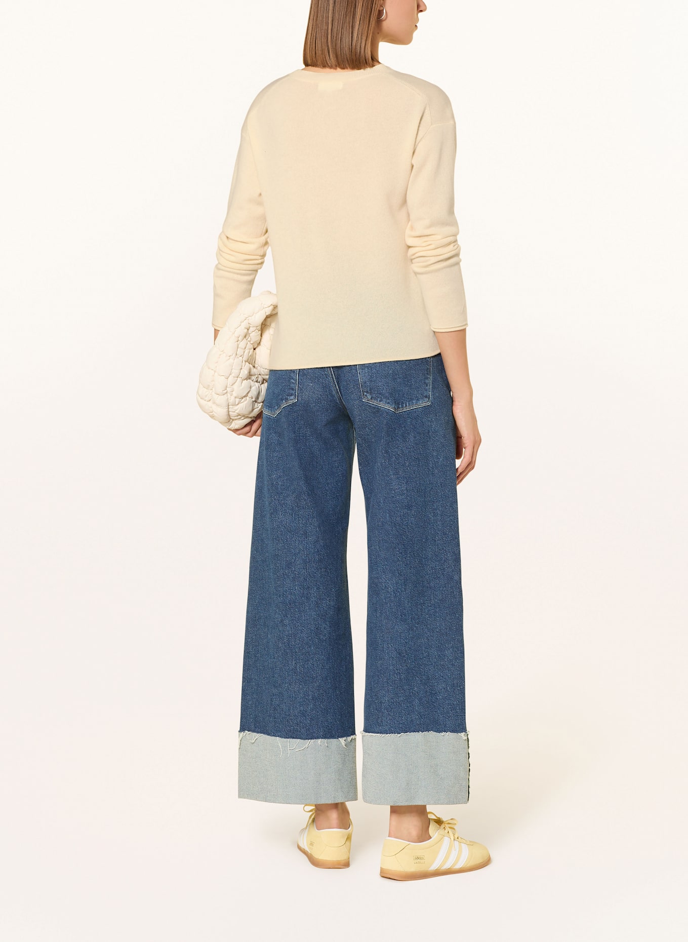 darling harbour Cashmere-Pullover: HELLGELB