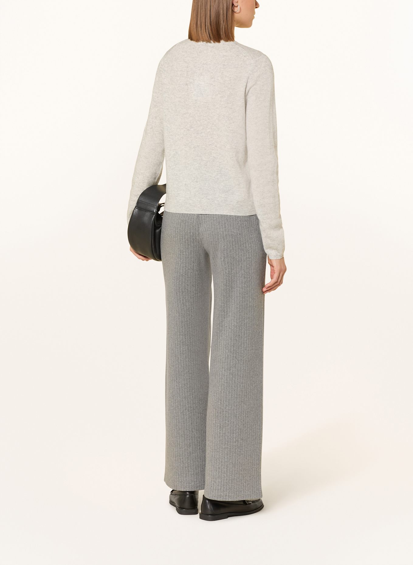 darling harbour Strickjacke aus Cashmere: HELLGRAU