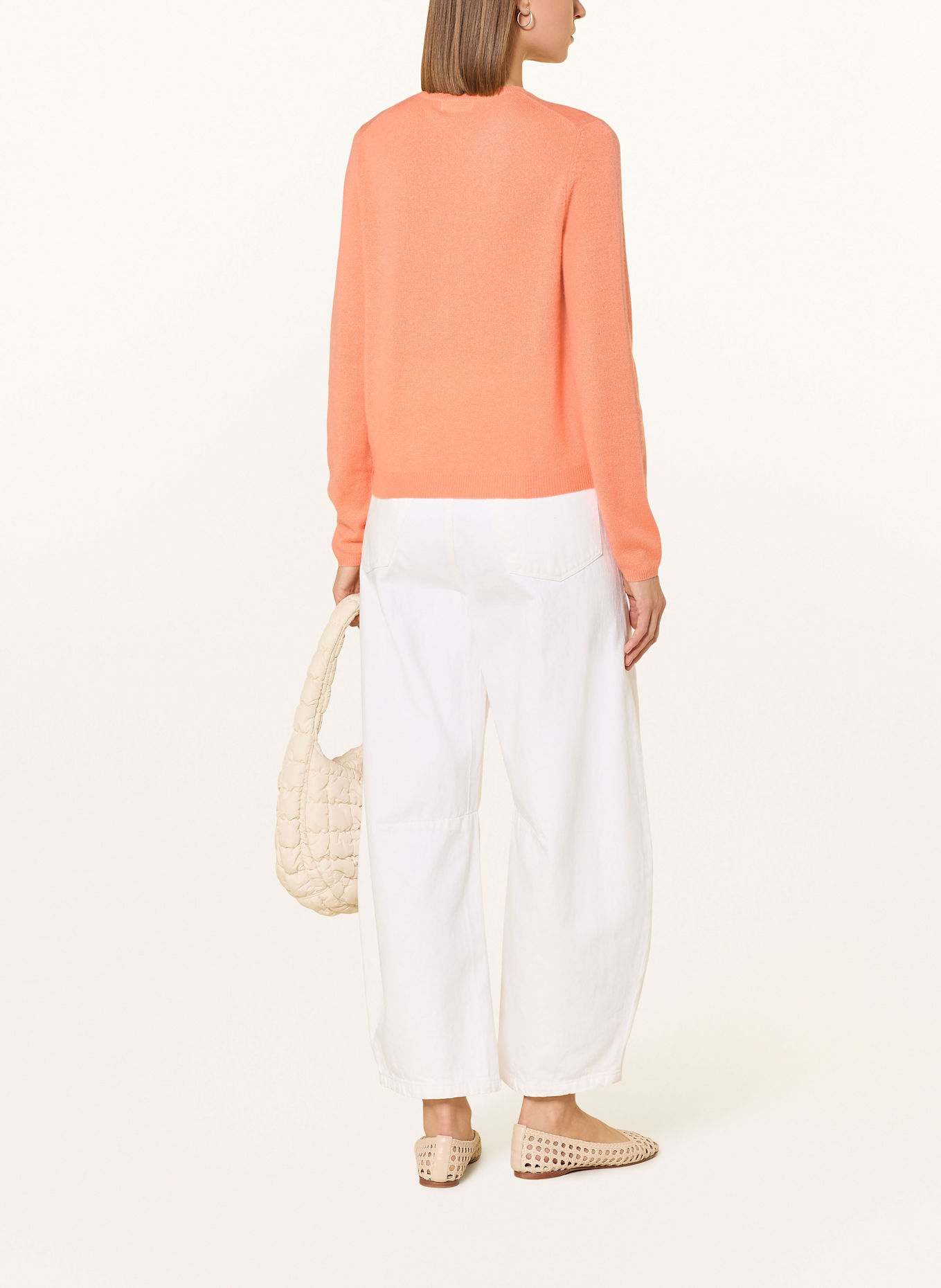 darling harbour Strickjacke aus Cashmere: HELLORANGE