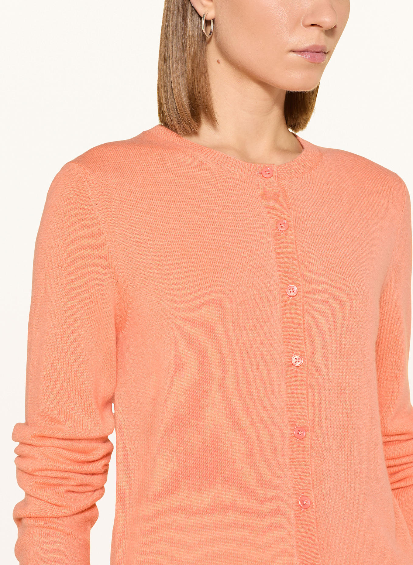 darling harbour Strickjacke aus Cashmere: HELLORANGE