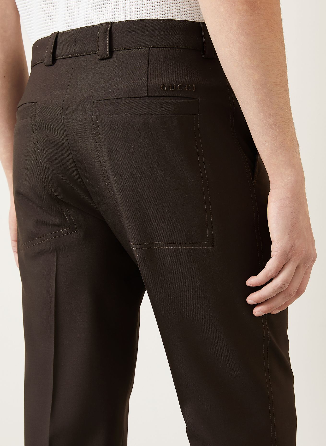 GUCCI Chino Regular Fit: DUNKELBRAUN