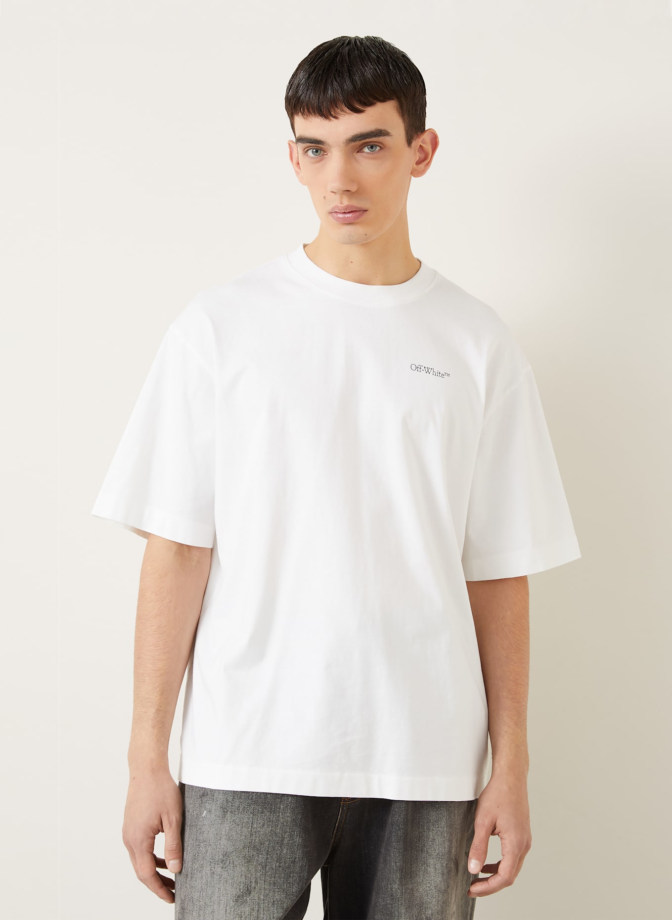 Off-White T-Shirt SCRIBBLE: WEISS / SCHWARZ