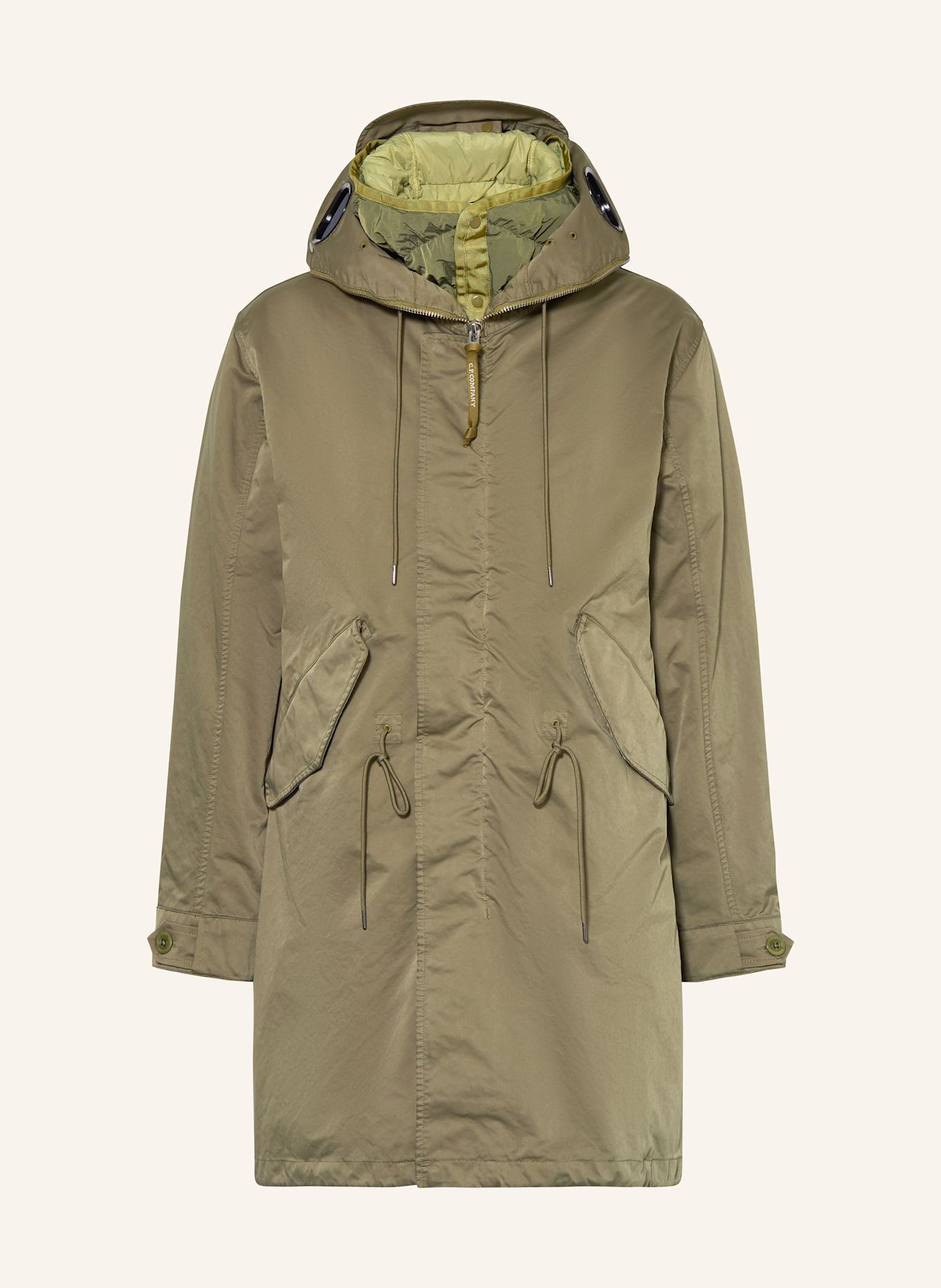 C.P. COMPANY 2-in-1-Daunenparka: OLIV