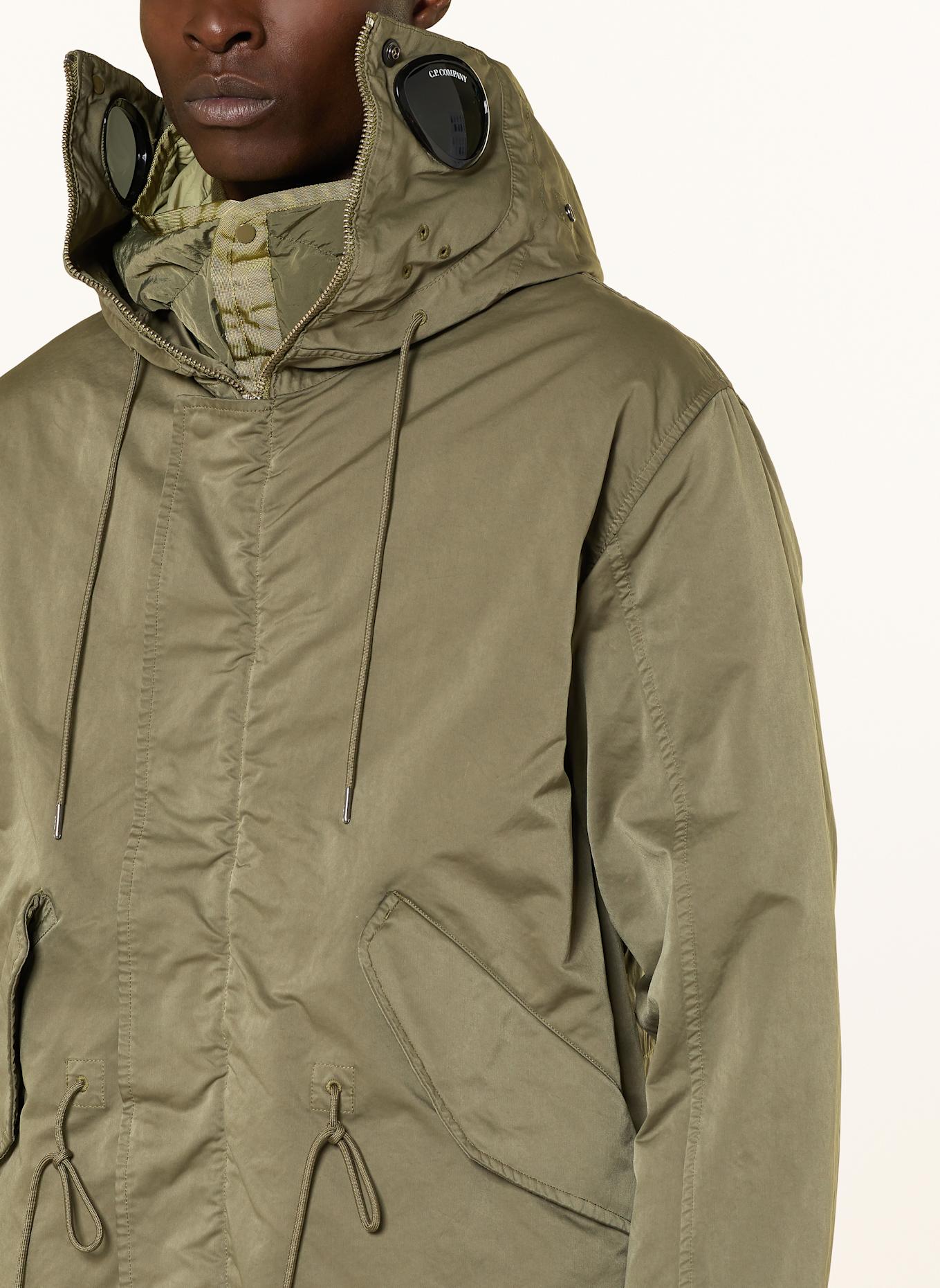 C.P. COMPANY 2-in-1-Daunenparka: OLIV