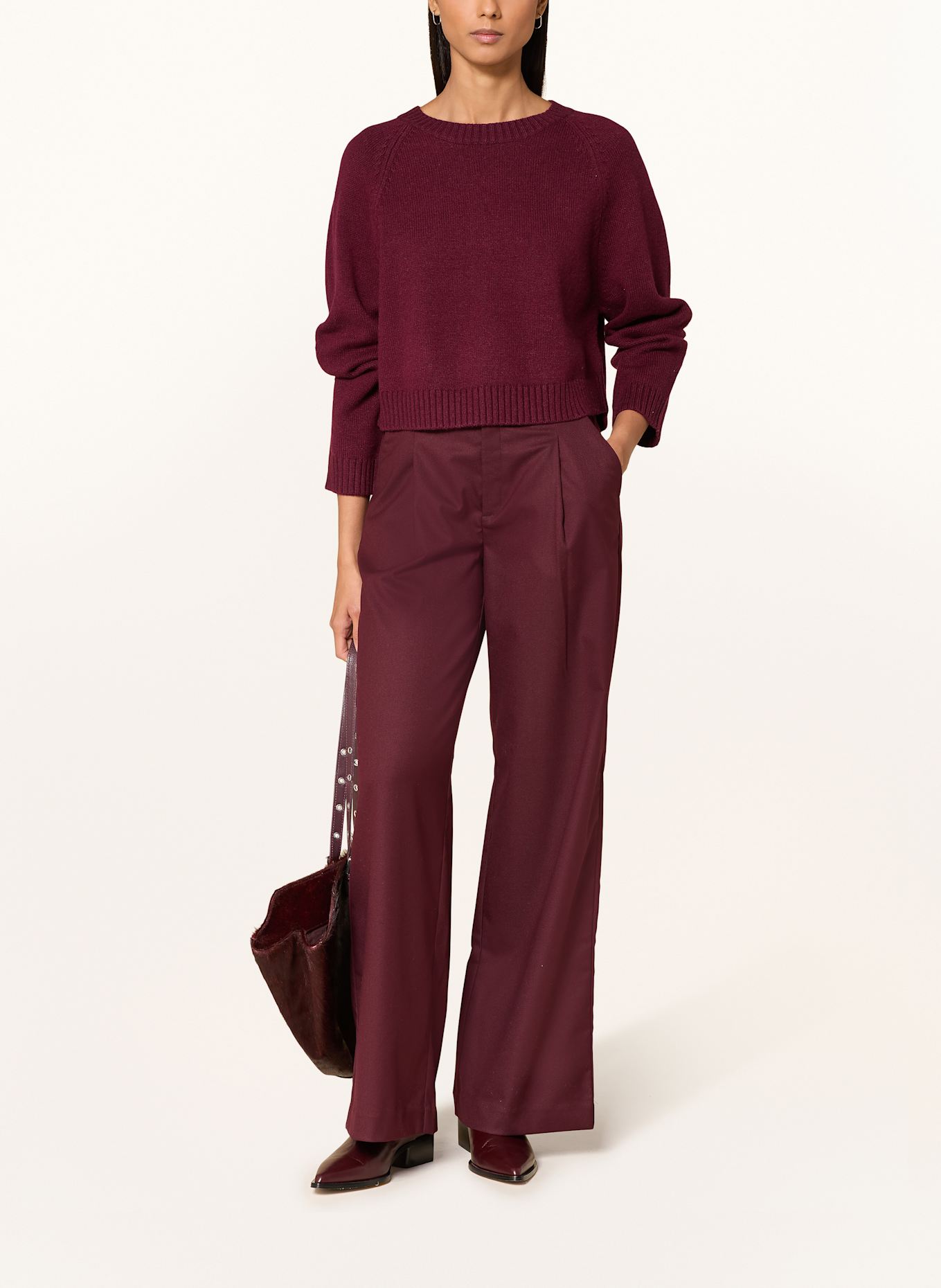 oui Pullover: DUNKELROT