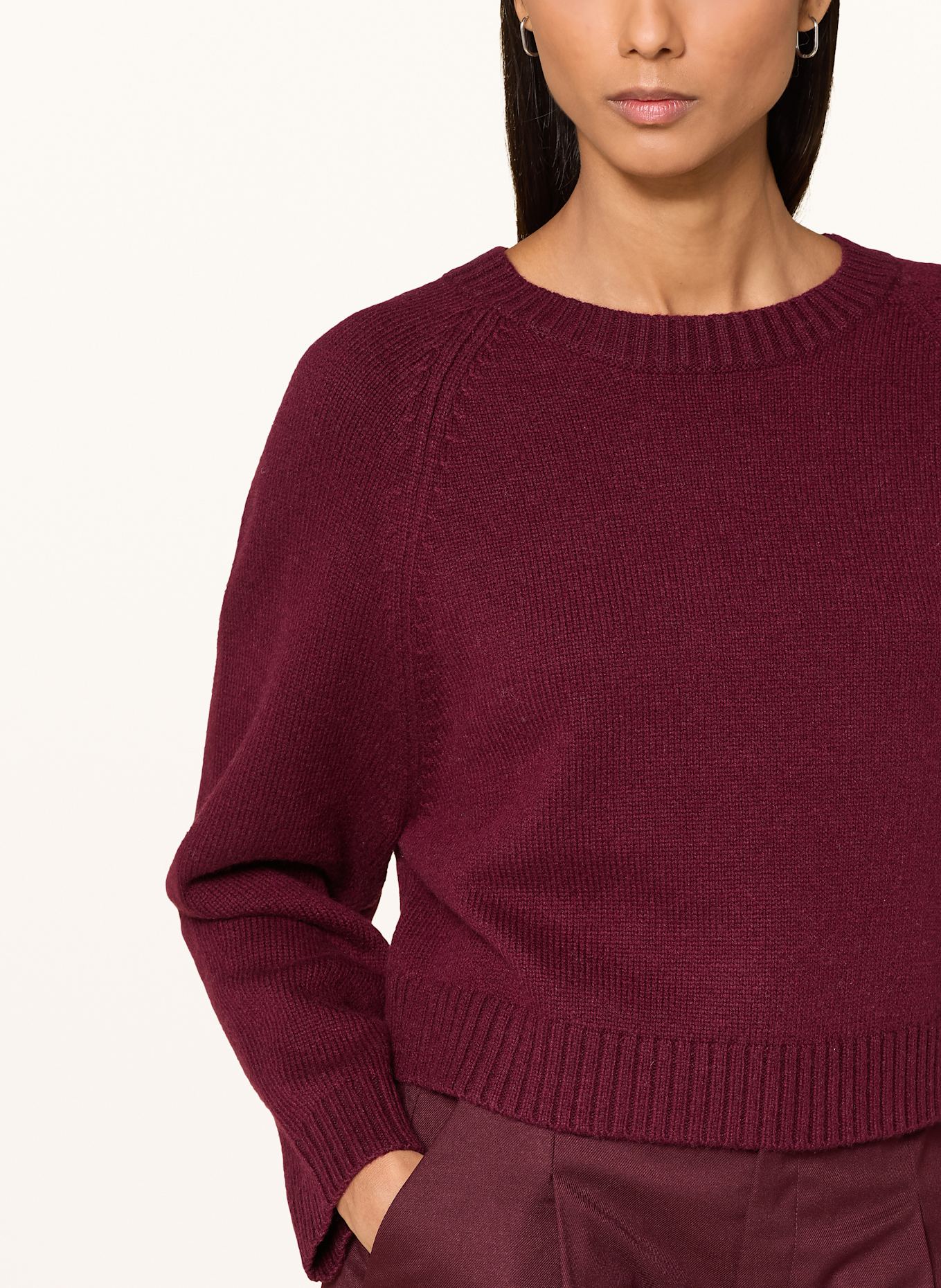 oui Pullover: DUNKELROT