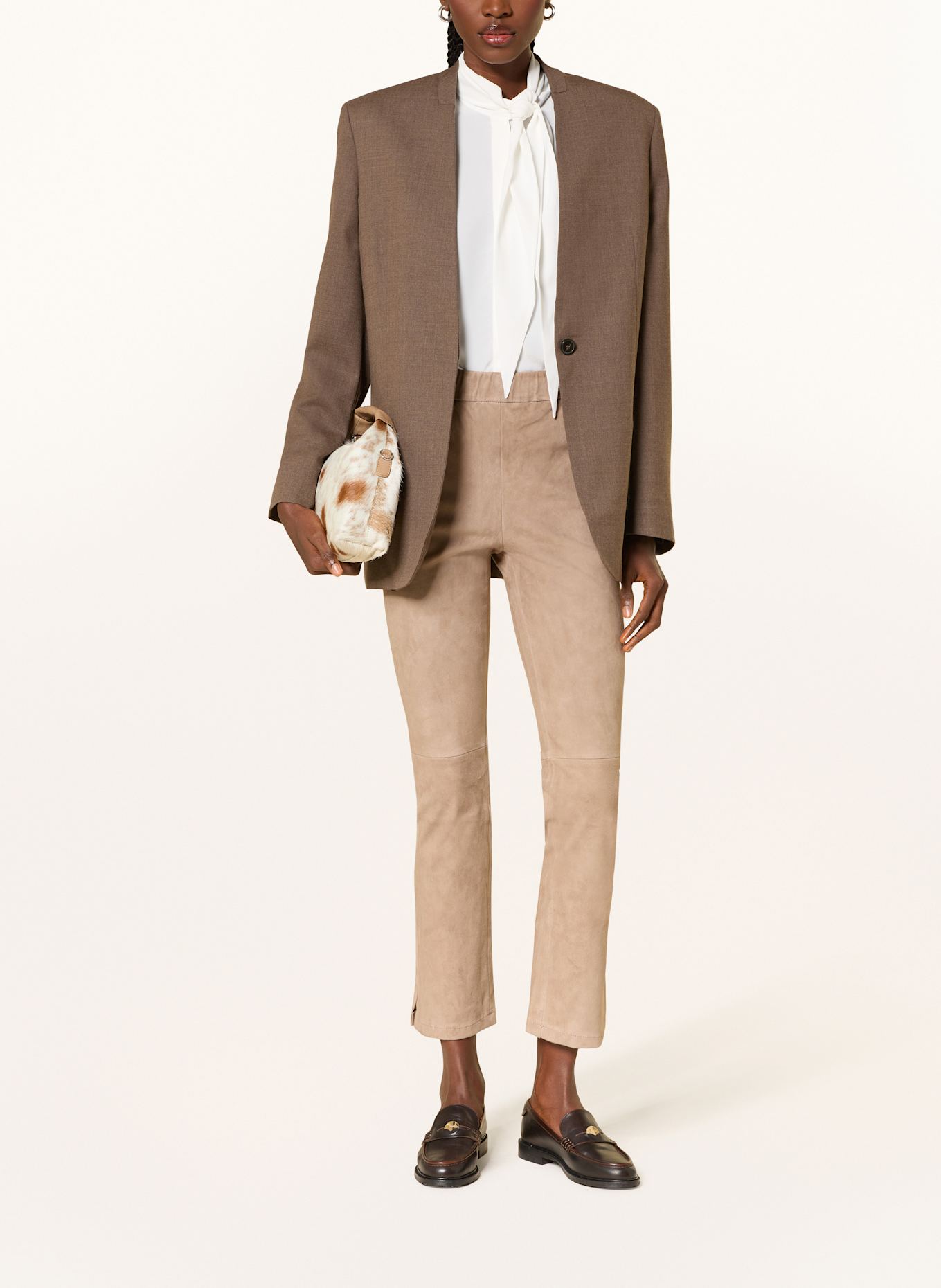 ARMA Lederhose KAMILLIA: TAUPE