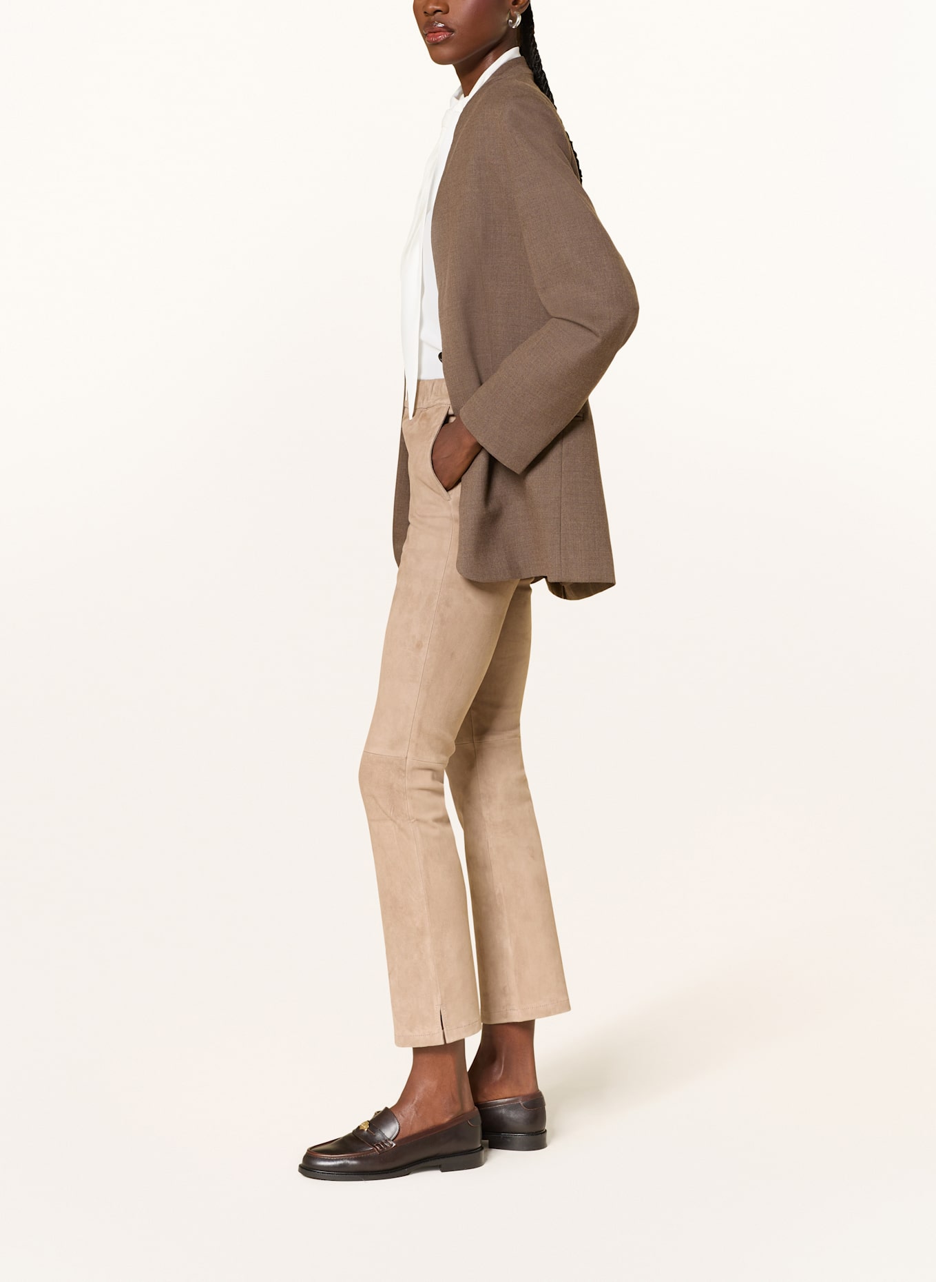 ARMA Lederhose KAMILLIA: TAUPE