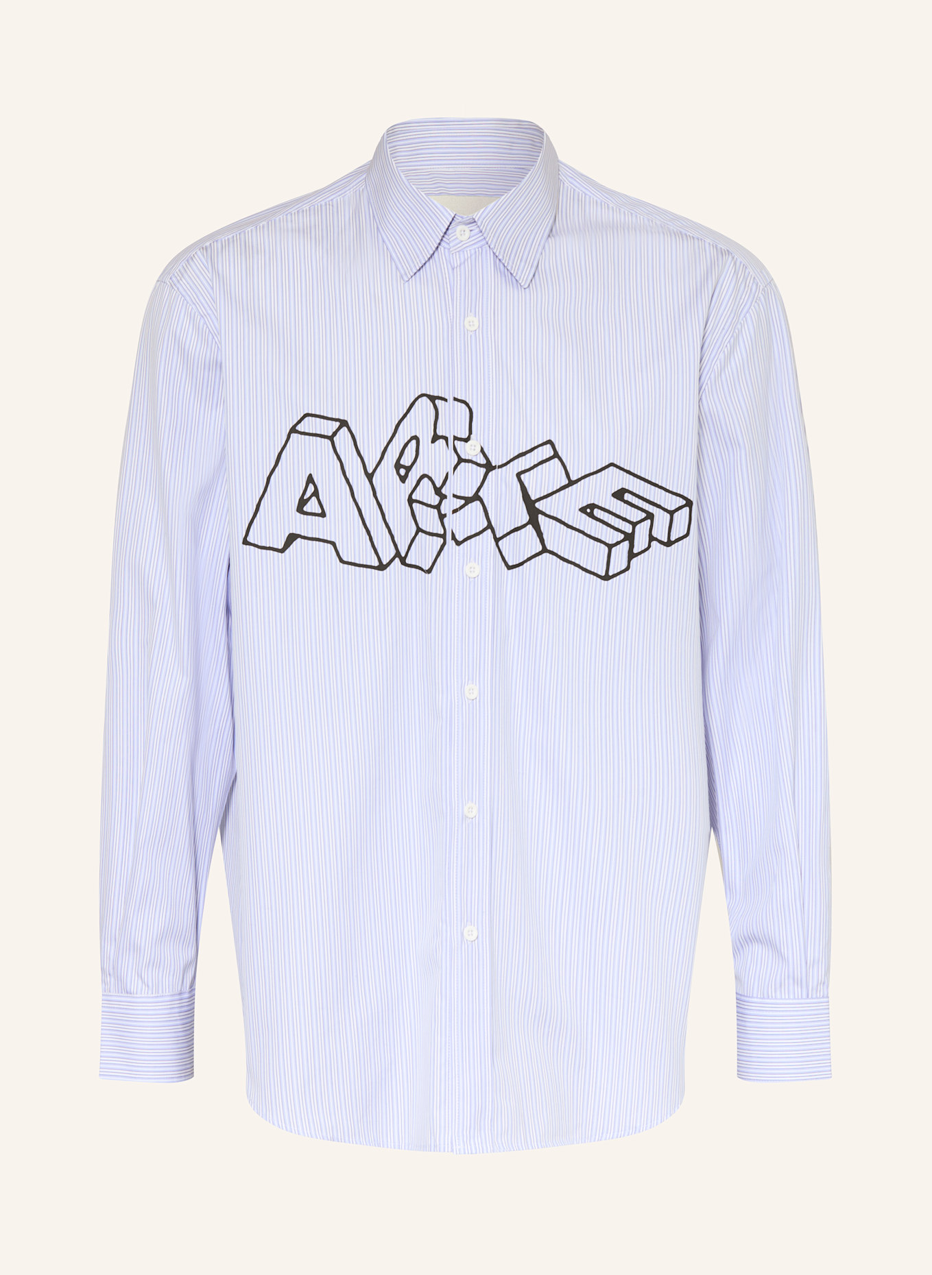 Arte Antwerp Hemd Comfort Fit: HELLBLAU/ WEISS