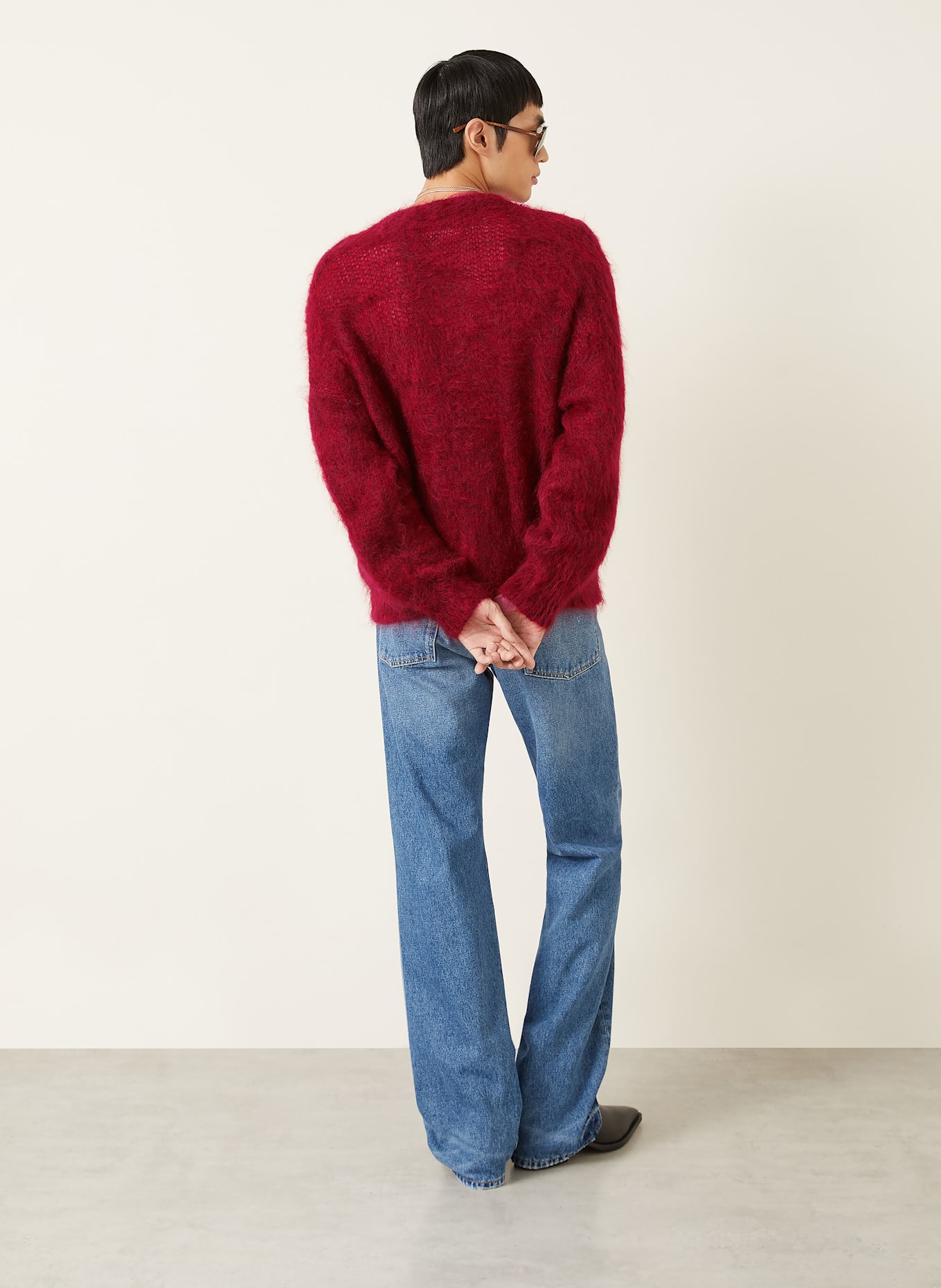 ISABEL MARANT Pullover MIRELLO mit Mohair: DUNKELROT