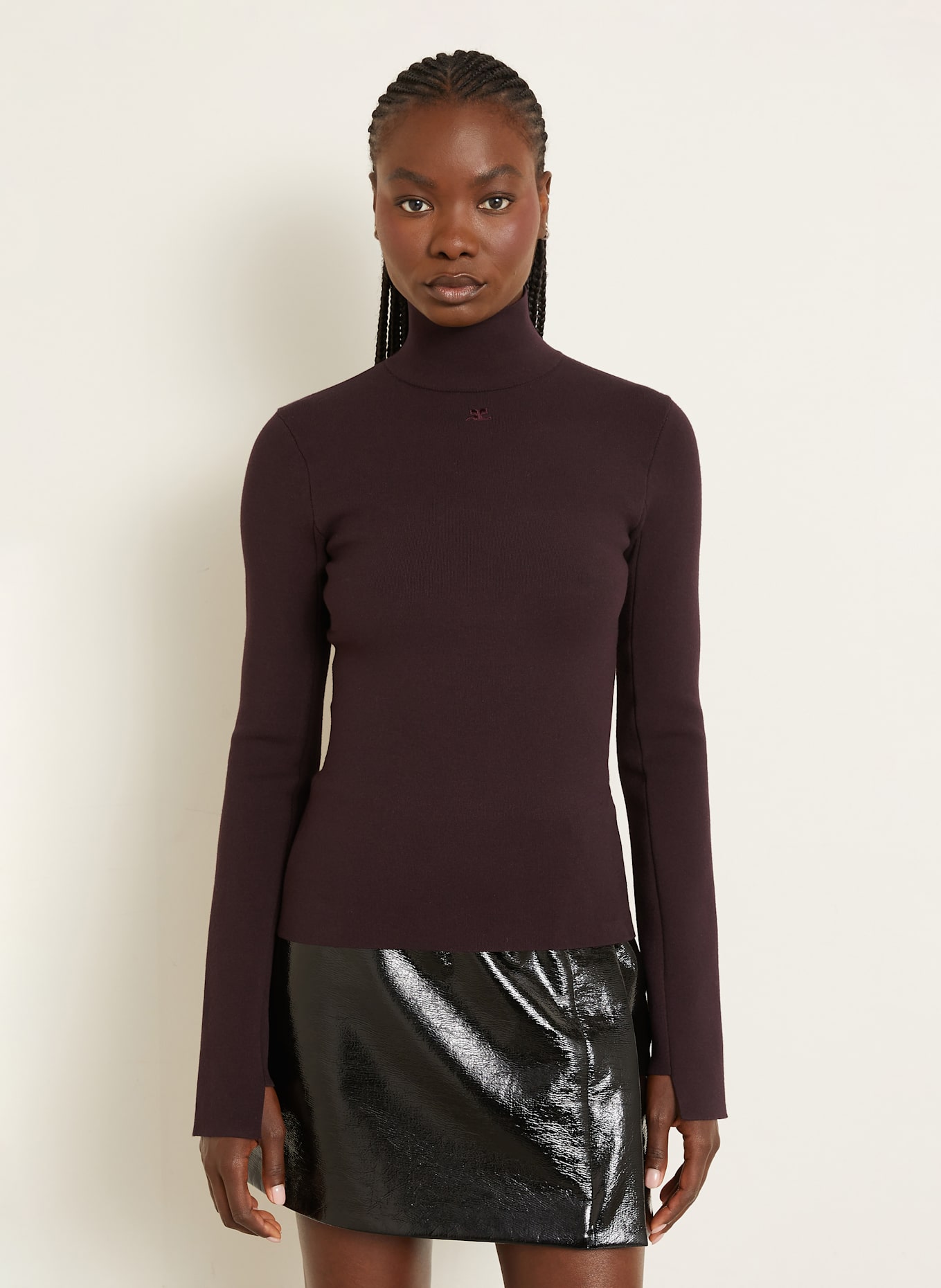 Courrèges Pullover: DUNKELROT