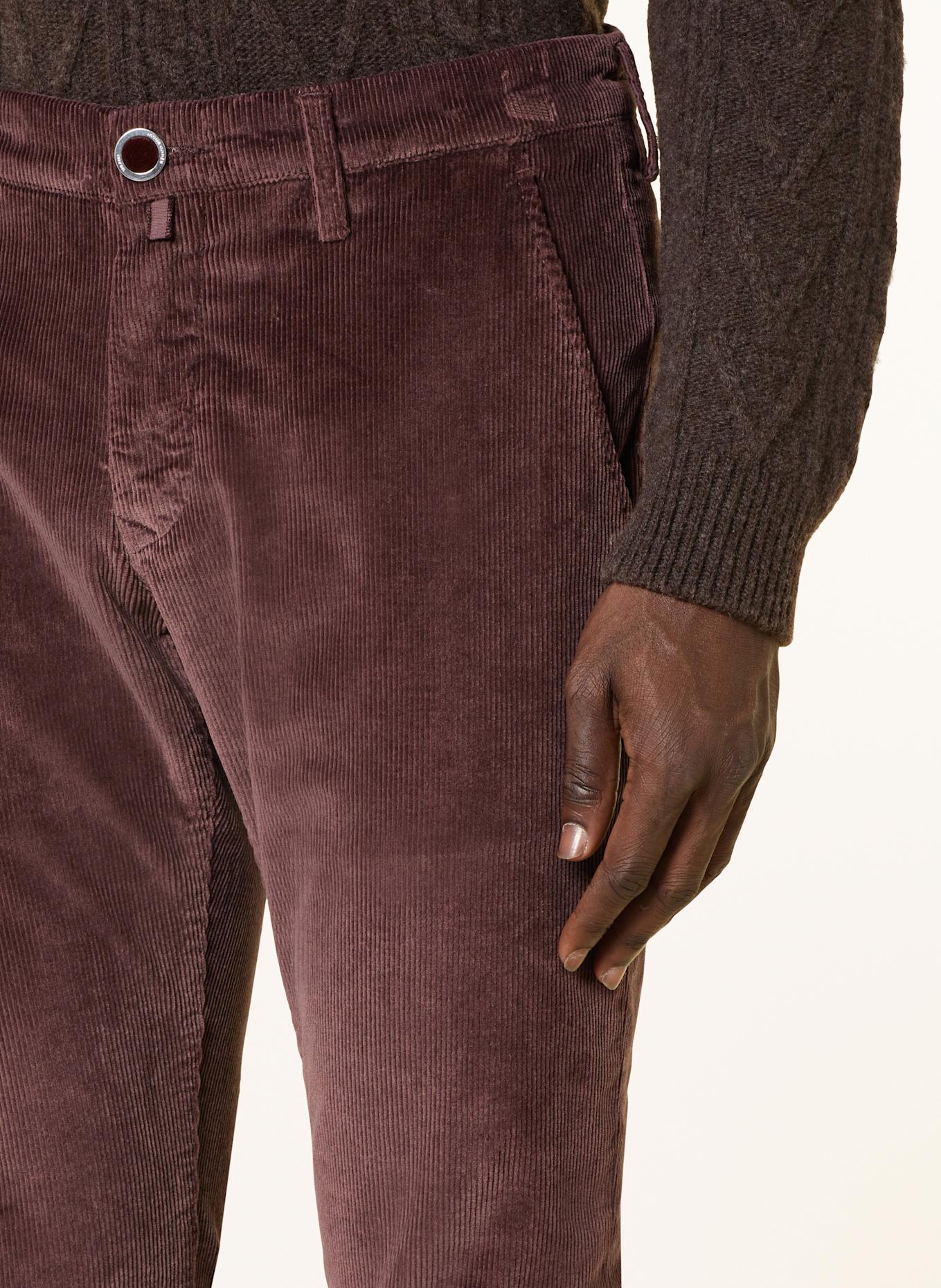 JACOB COHEN Cordchino BOBBY Slim Fit: DUNKELROT