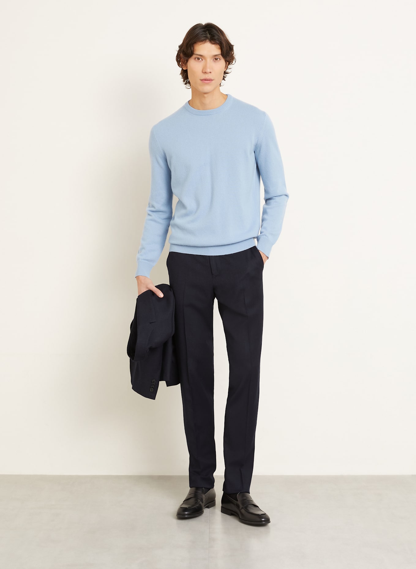 ZEGNA Cashmere-Pullover: HELLBLAU