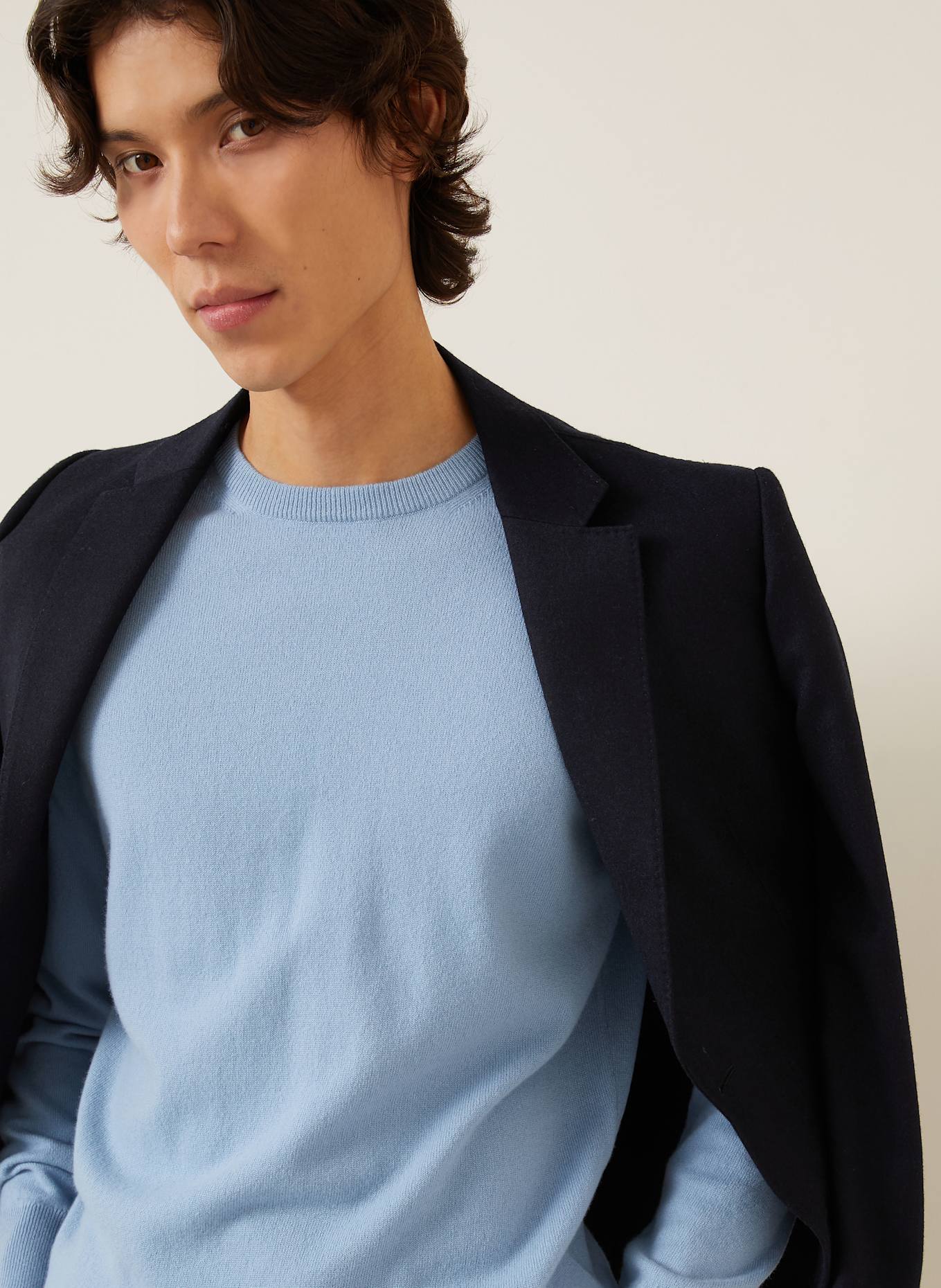 ZEGNA Cashmere-Pullover: HELLBLAU