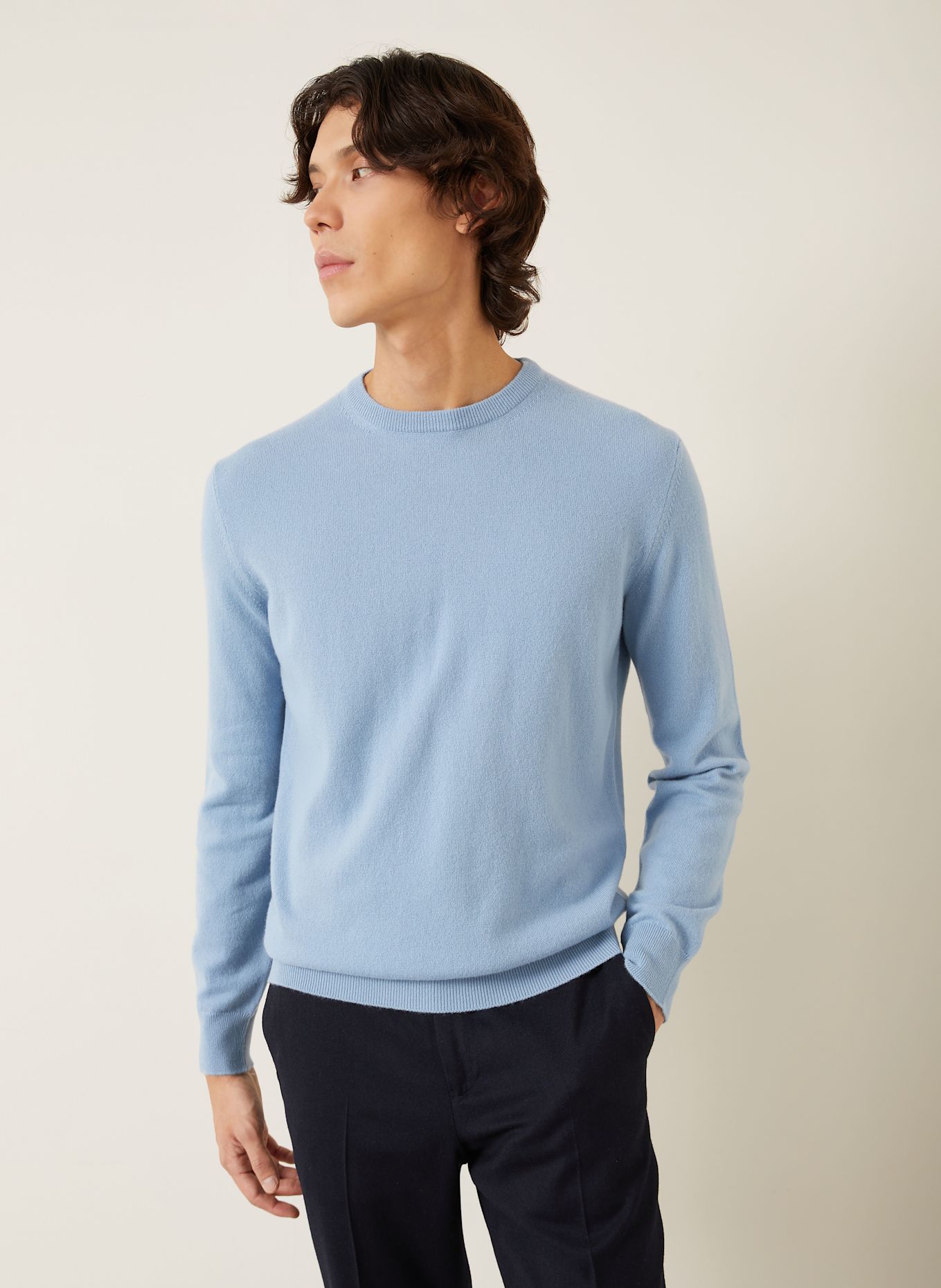 ZEGNA Cashmere-Pullover: HELLBLAU