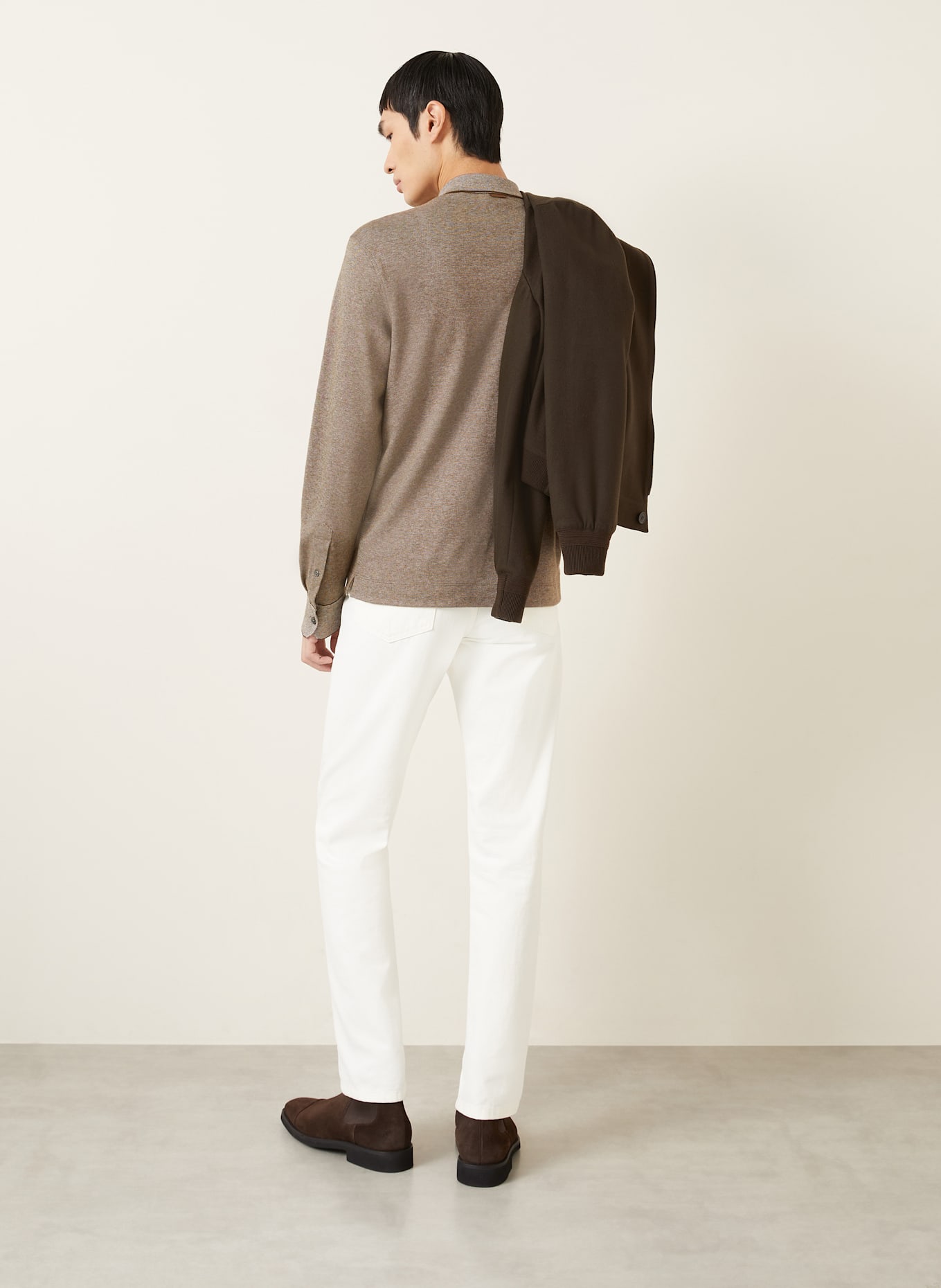 ZEGNA Jersey-Poloshirt: CAMEL