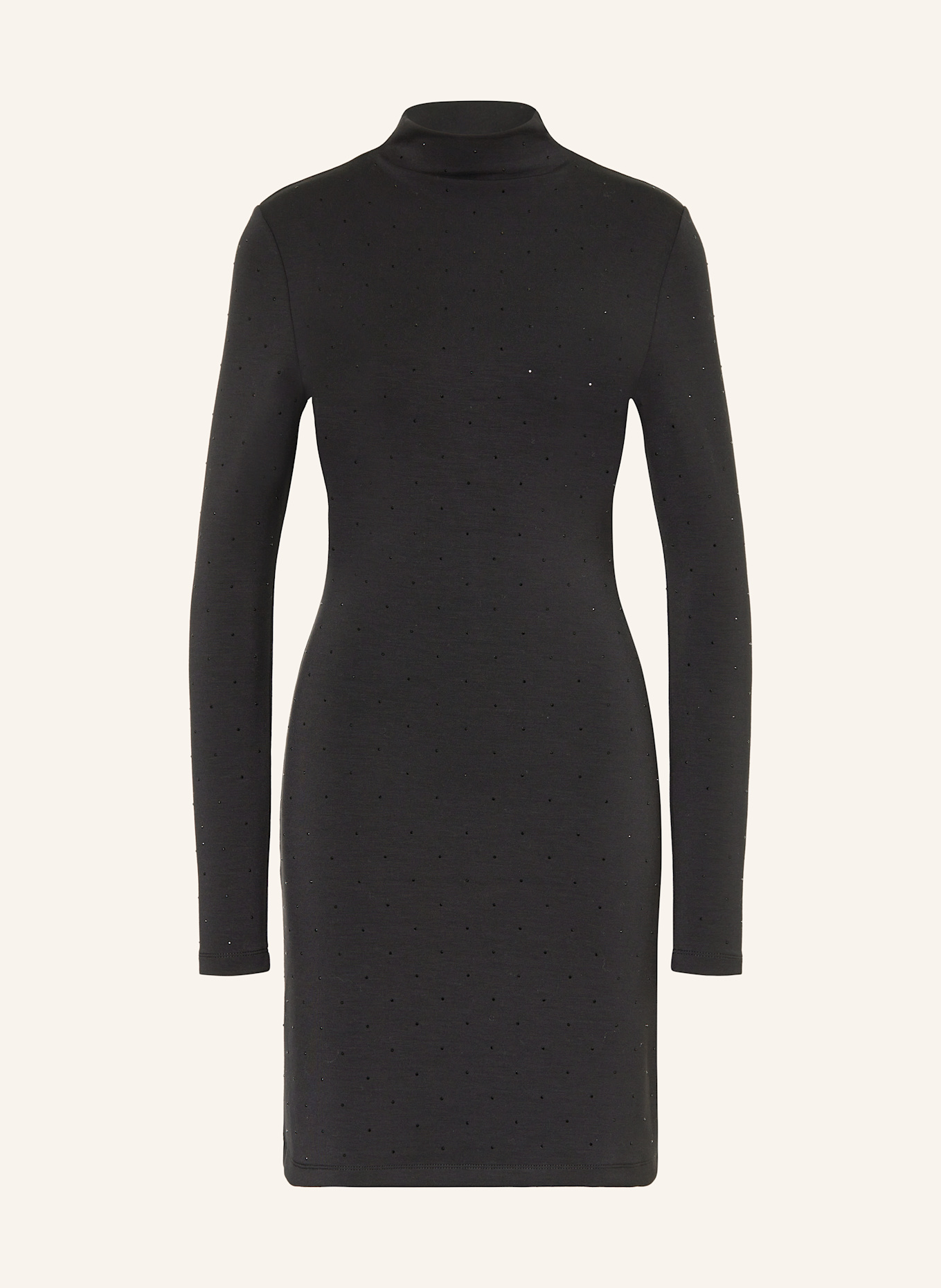 MRS & HUGS Jerseykleid mit Schmucksteinen: SCHWARZ