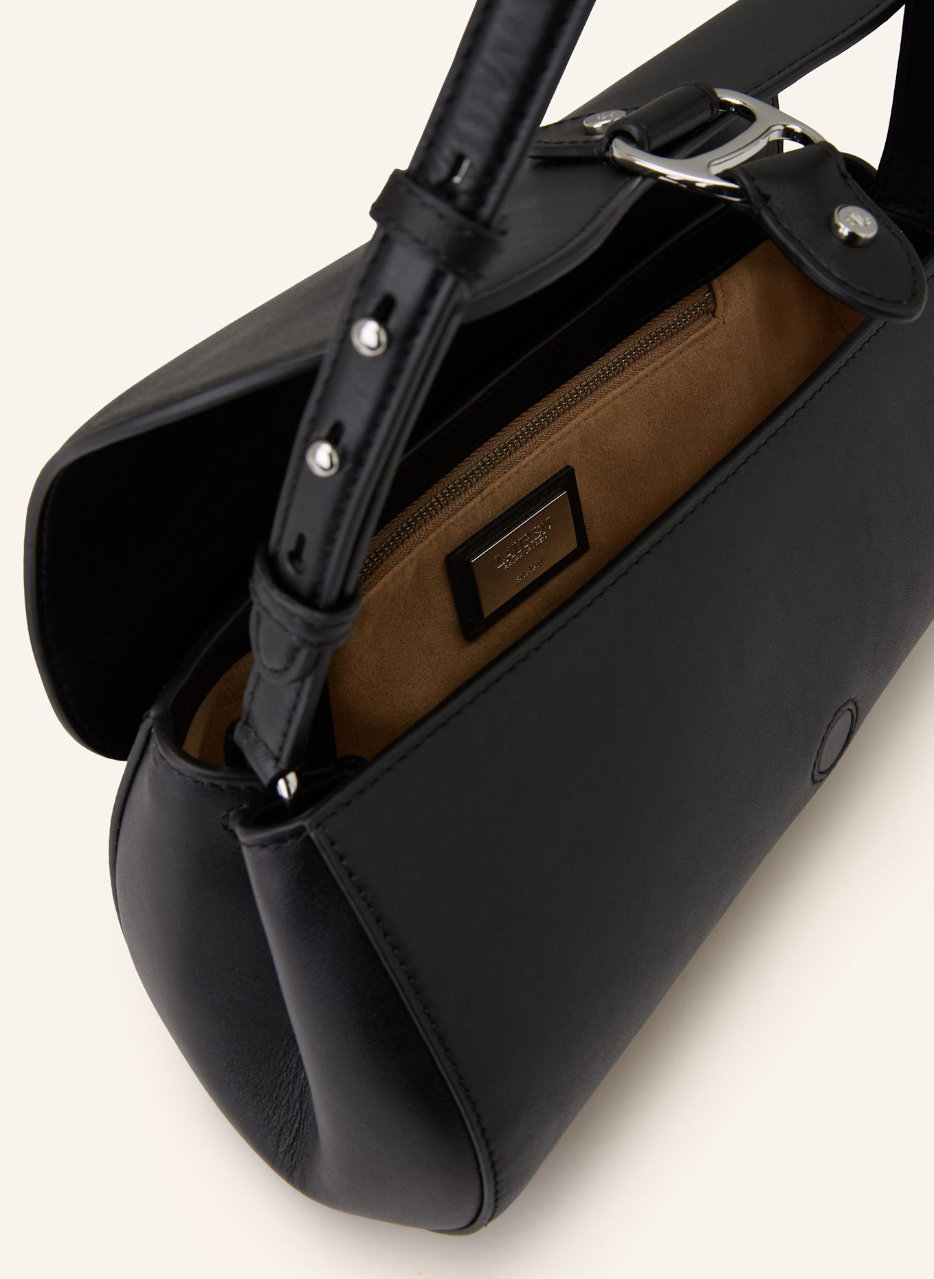 LAUREN RALPH LAUREN Schultertasche: SCHWARZ