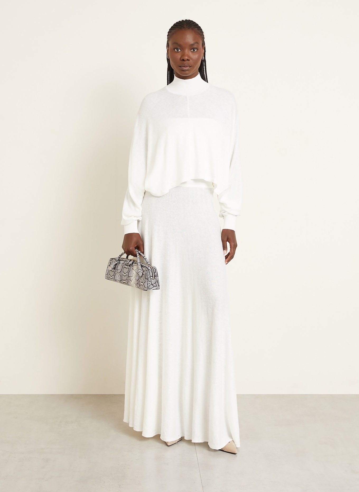 ALAÏA Kopertówka LE TECKEL: CZARNY / BIAŁY