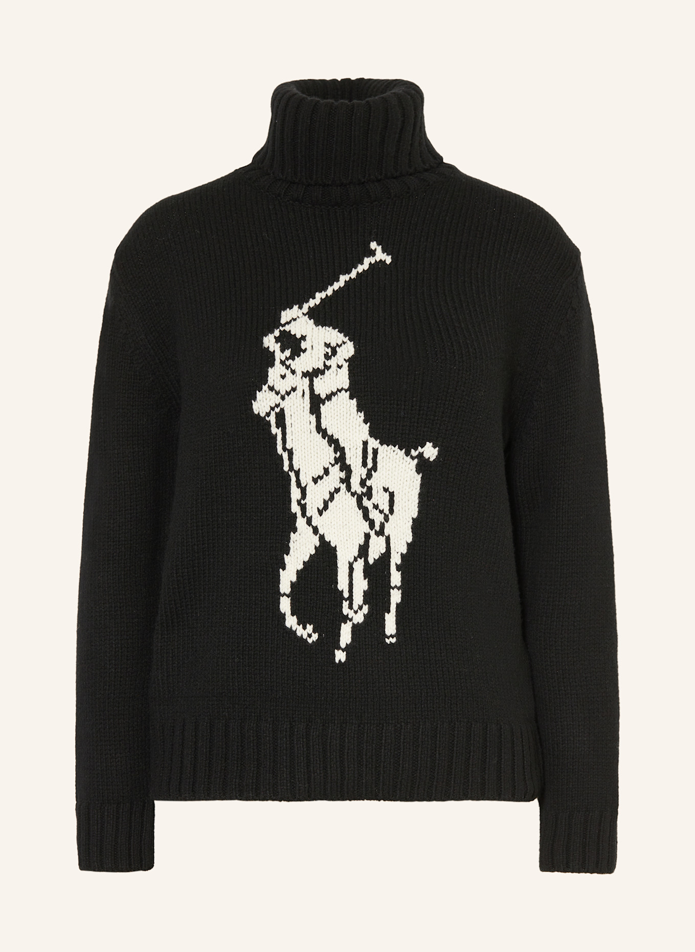 POLO RALPH LAUREN pull à col roulé: NOIR