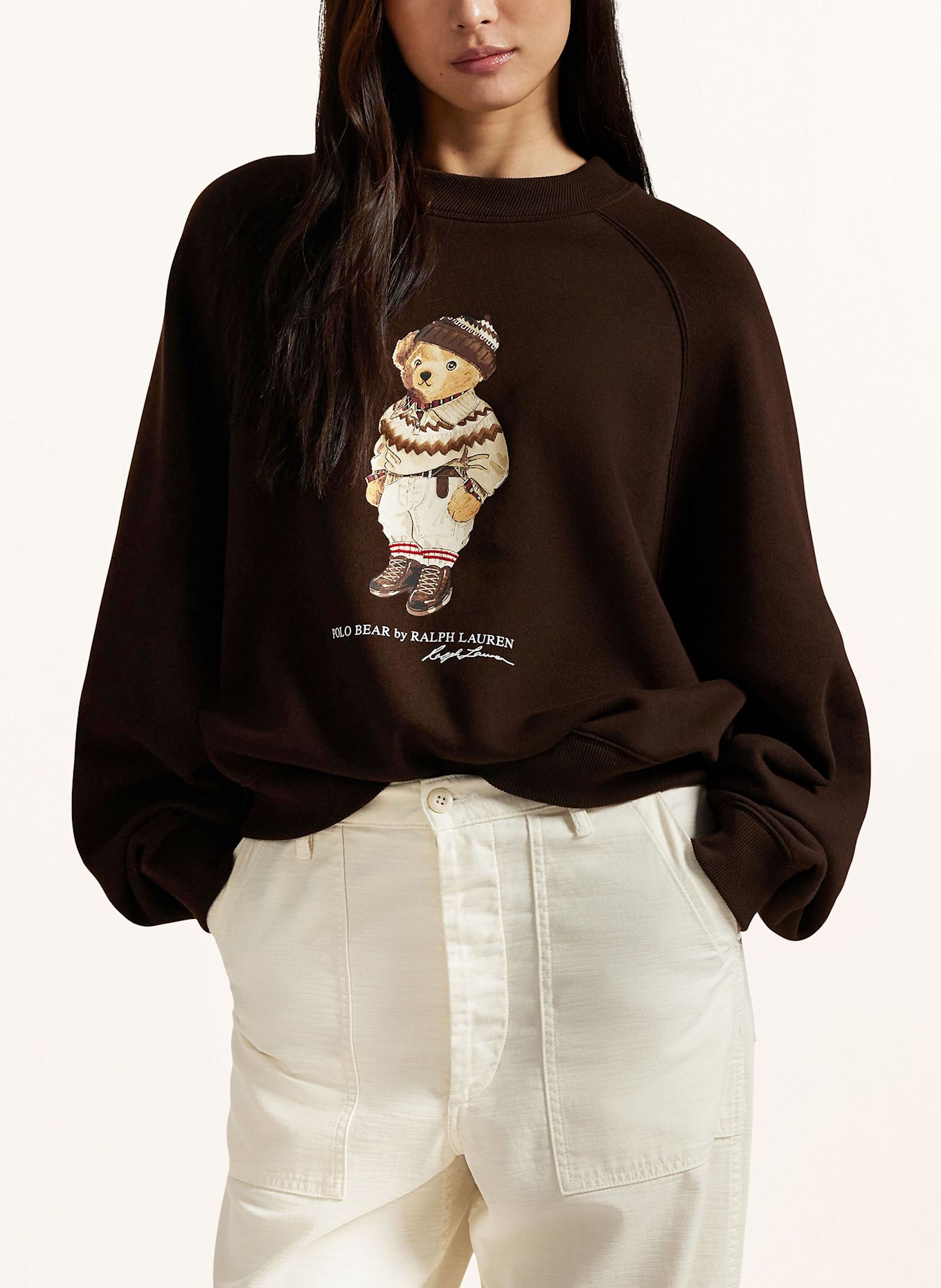 POLO RALPH LAUREN Sweatshirt: DARK BROWN