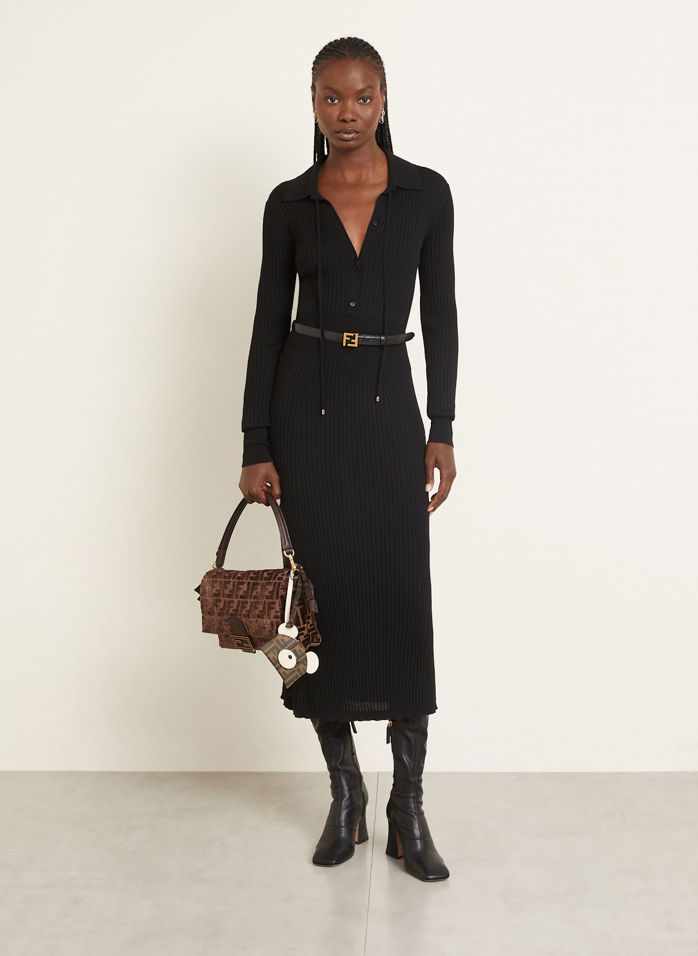 FENDI Shoulder bag MAMMA BAGUETTE MEDIUM: BROWN