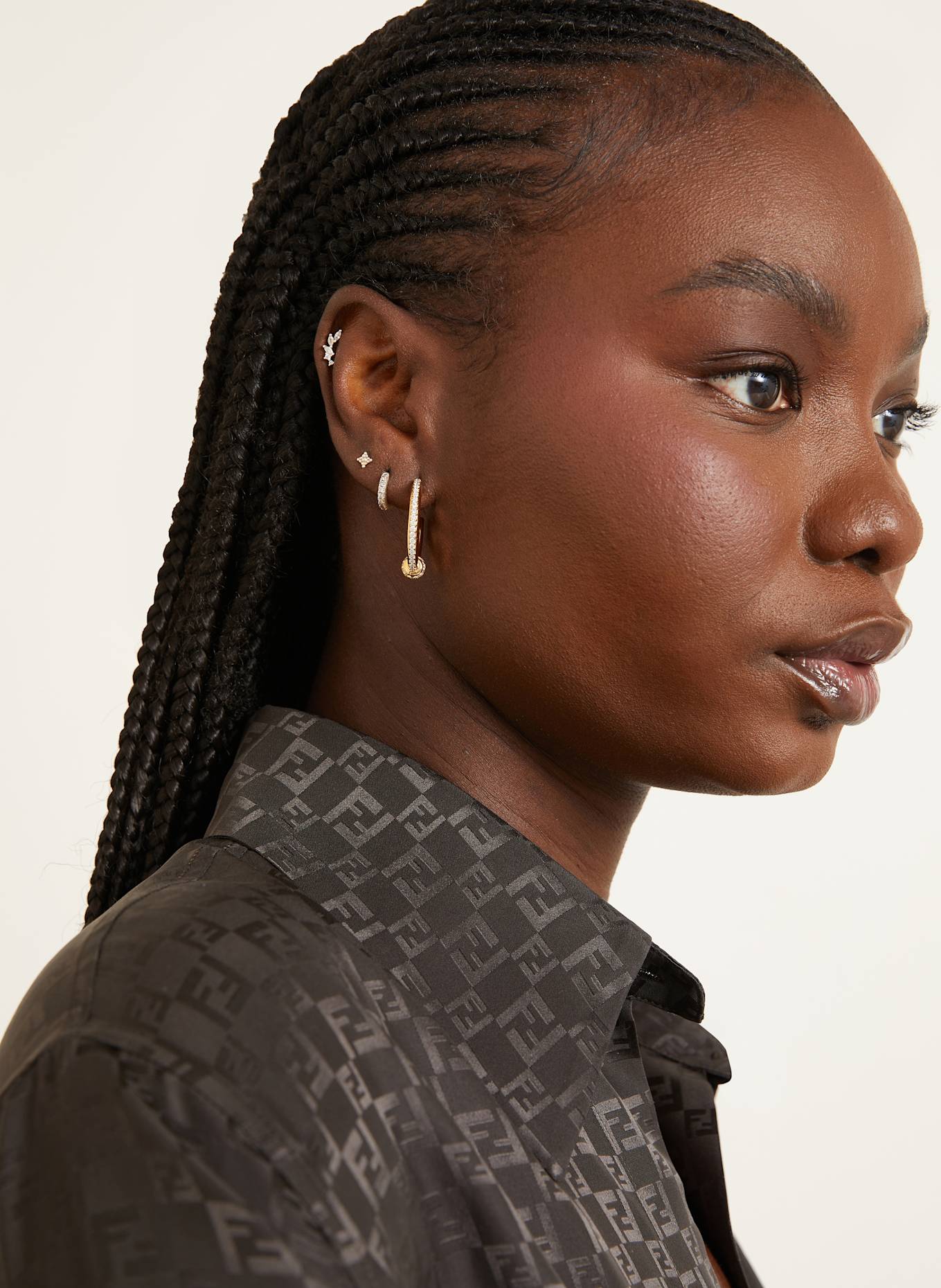 FENDI Creole earrings EVERROUND: GOLD