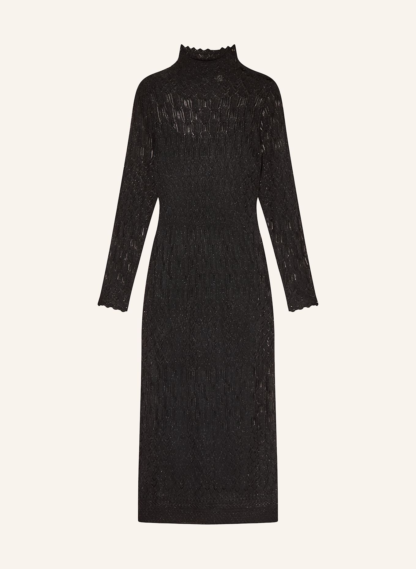 LAUREN RALPH LAUREN Spitzenkleid MATTE: SCHWARZ