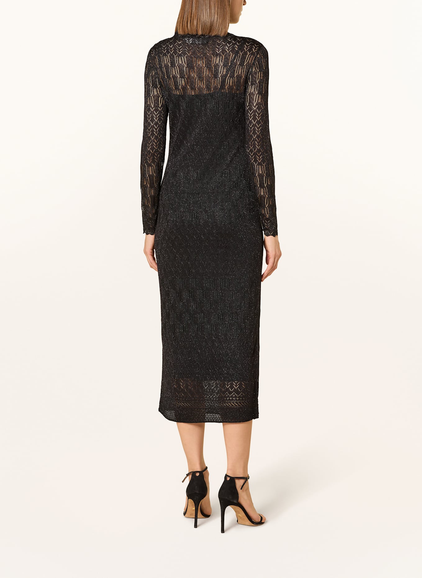 LAUREN RALPH LAUREN Spitzenkleid MATTE: SCHWARZ