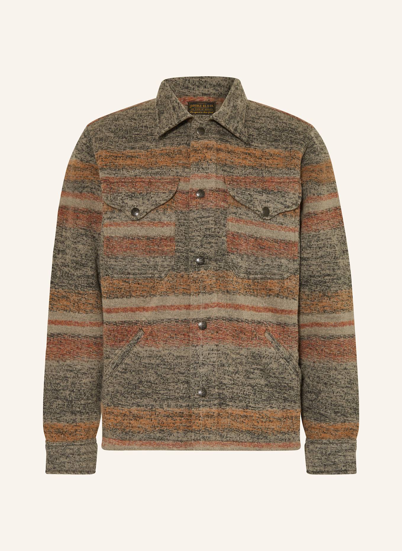 RRL Overjacket: GRÜN / ORANGE / DUNKELROT