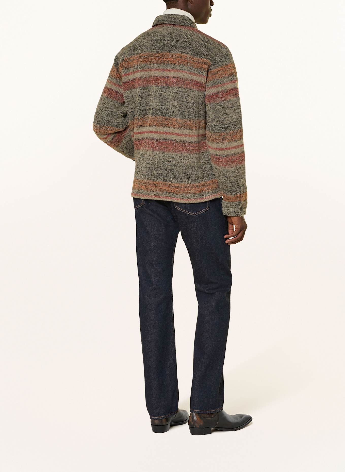 RRL Overjacket: GRÜN / ORANGE / DUNKELROT