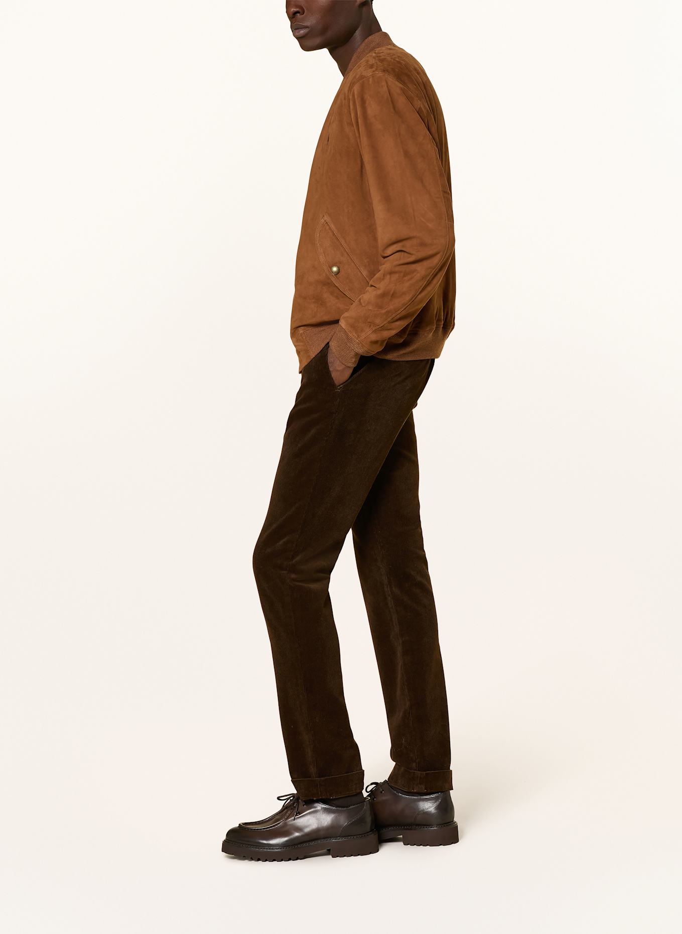 POLO RALPH LAUREN Cordhose Slim Fit: DUNKELBRAUN