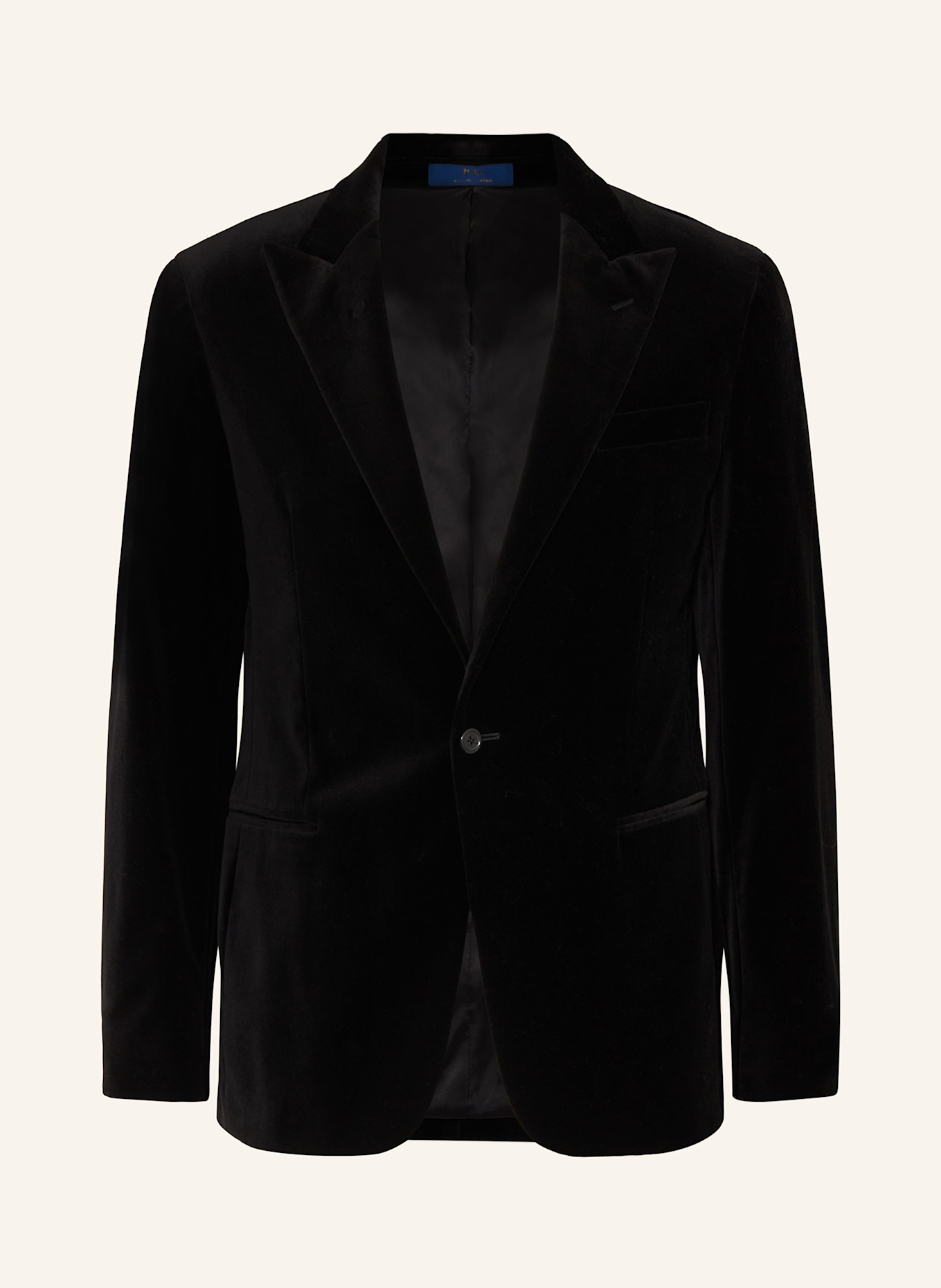 POLO RALPH LAUREN Sakko Modern Fit aus Samt: SCHWARZ