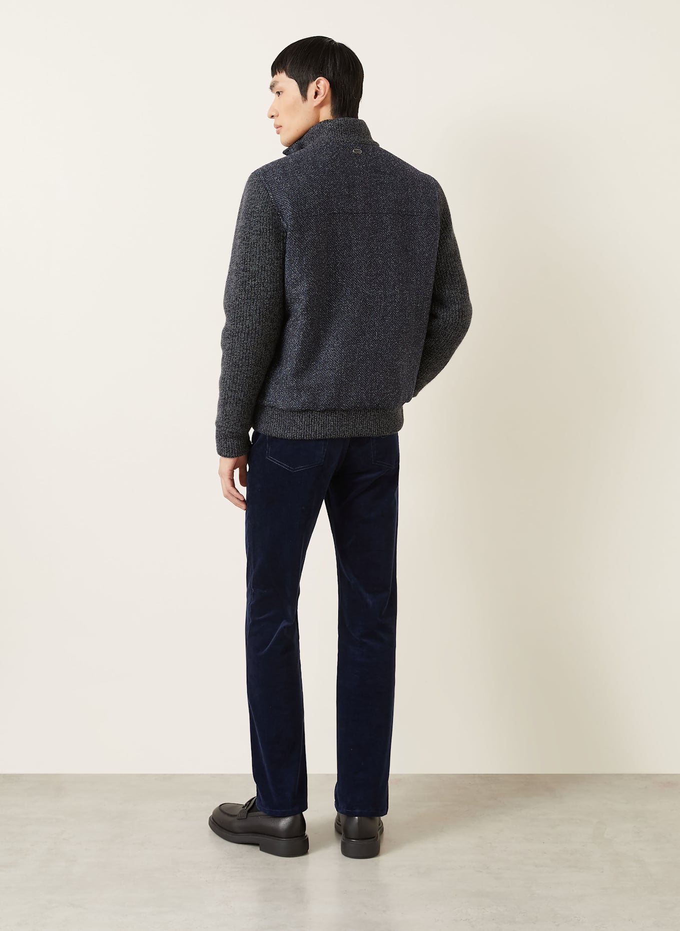 AGNONA Cordhose Regular Fit: BLAU