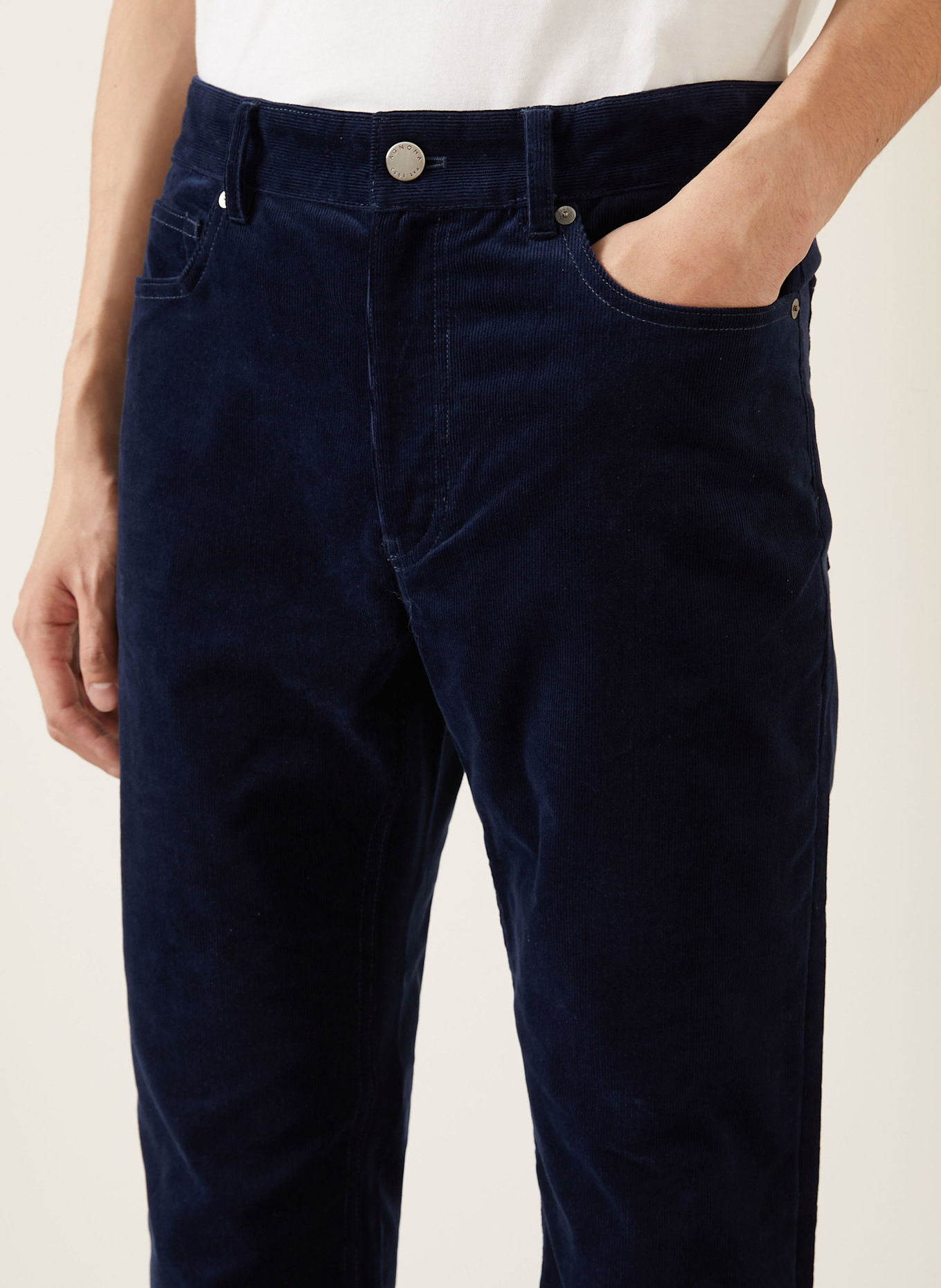 AGNONA Cordhose Regular Fit: BLAU