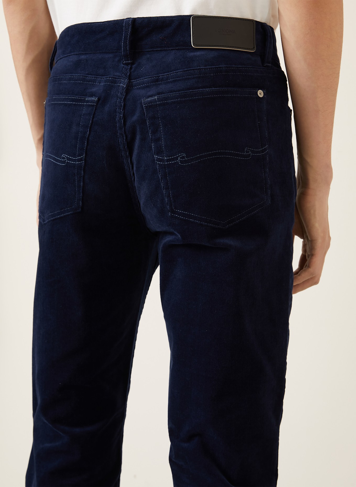 AGNONA Cordhose Regular Fit: BLAU