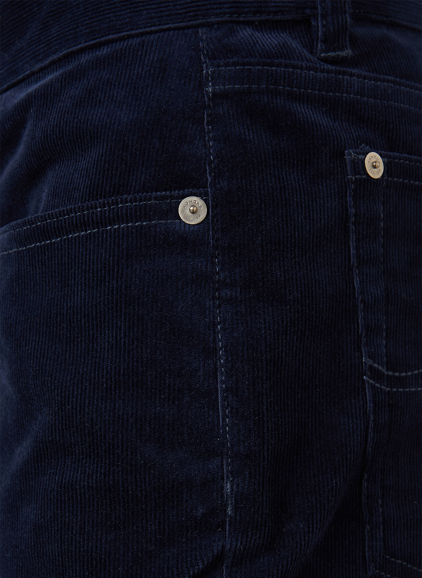 AGNONA Cordhose Regular Fit: BLAU